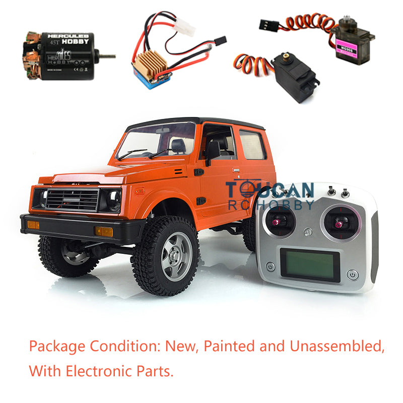 1/6 Scale RC Capo Racing Crawler SIXER1 - Metal Chassis, Unassembled Plastic Cabin Car Shell with Motor, Servo, ESC & Radio System - Perfect for Off-Road Rock Crawling & RC Car Enthusiasts