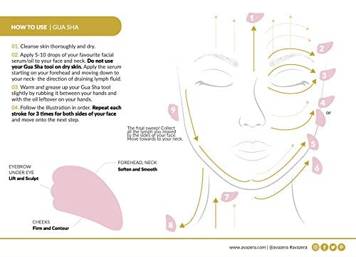 100% Natural Rose Quartz Gua Sha Massage Tool for Face, Eyes, Neck & Body - Muscle Relaxation, Facial Beauty & Skincare - Lymphatic Drainage & Scraping Therapy - Perfect for Home Spa, Self-Care & Wellness Routine