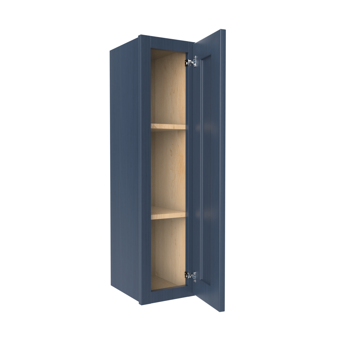 36 Inch Wall Cabinet - 09W x 36H x 12D - Blue Shaker Style Kitchen Storage - Perfect for Bathroom, Laundry Room & Garage Organization