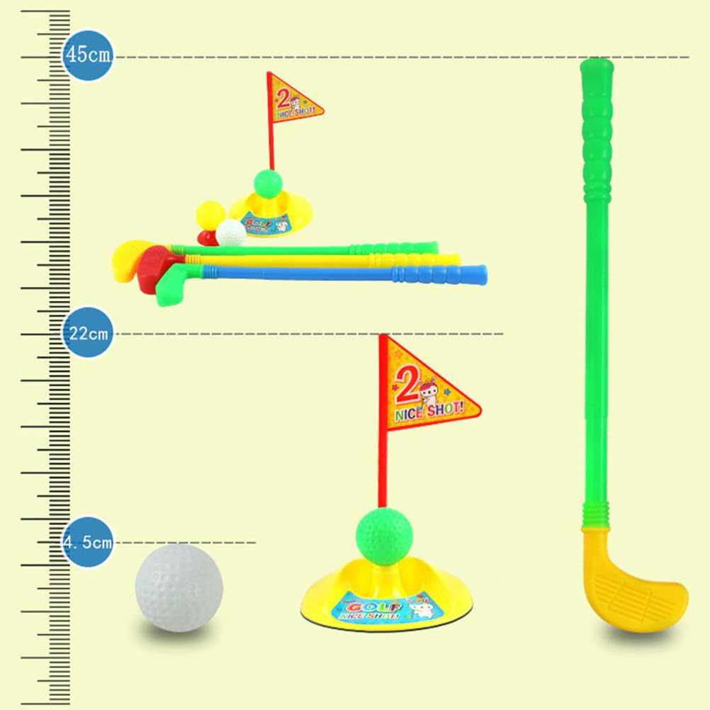 3-Piece Kids Golf Set with Retractable Toy Clubs & Practice Holes - Fun Outdoor Sports Toy for Toddlers & Children - Perfect for Backyard Play, Birthday Gifts & Family Bonding Activities
