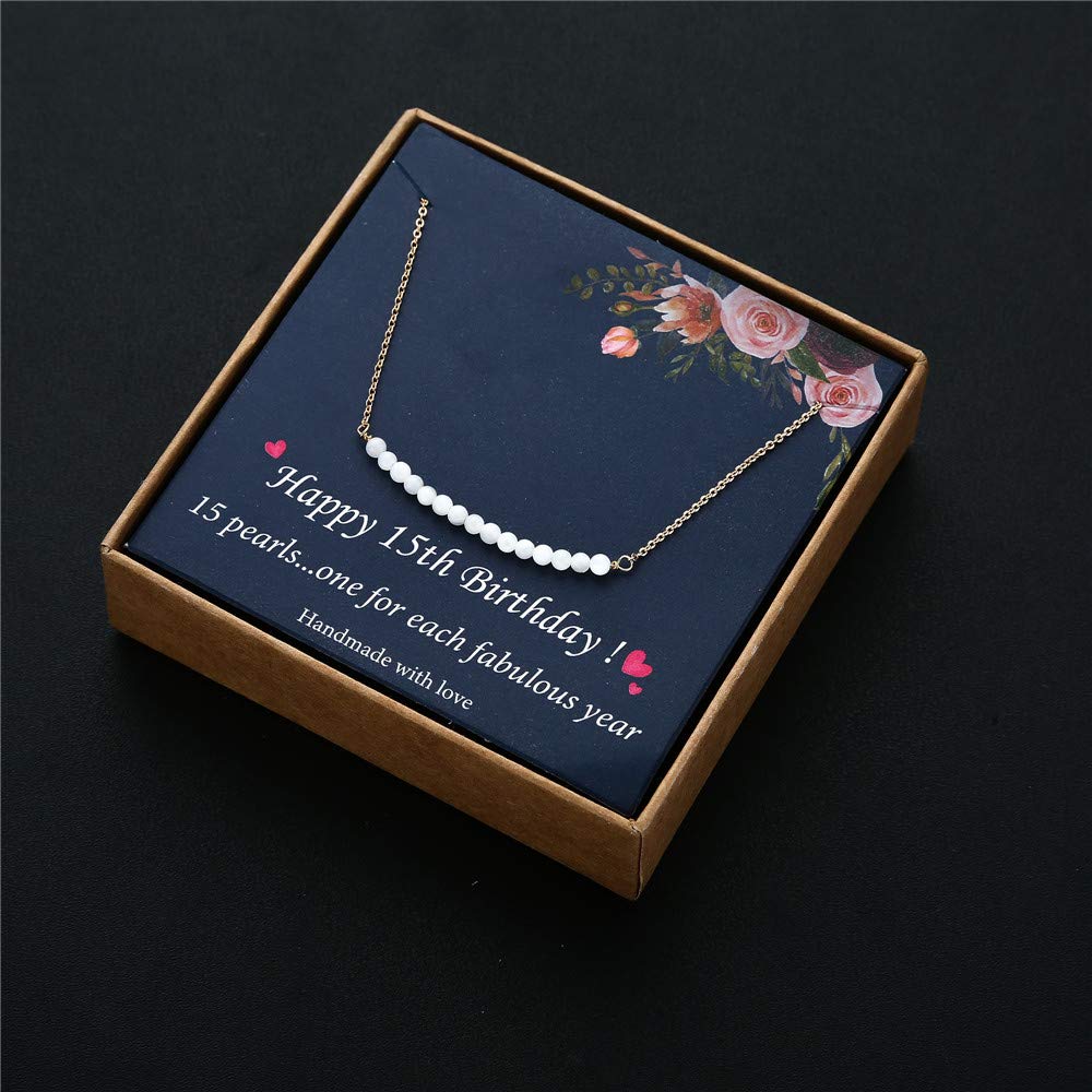 Pearl Pendant Necklace for Women - Elegant Birthday Gift Jewelry for Her | Perfect for Anniversaries, Valentine's Day & Special Occasions
