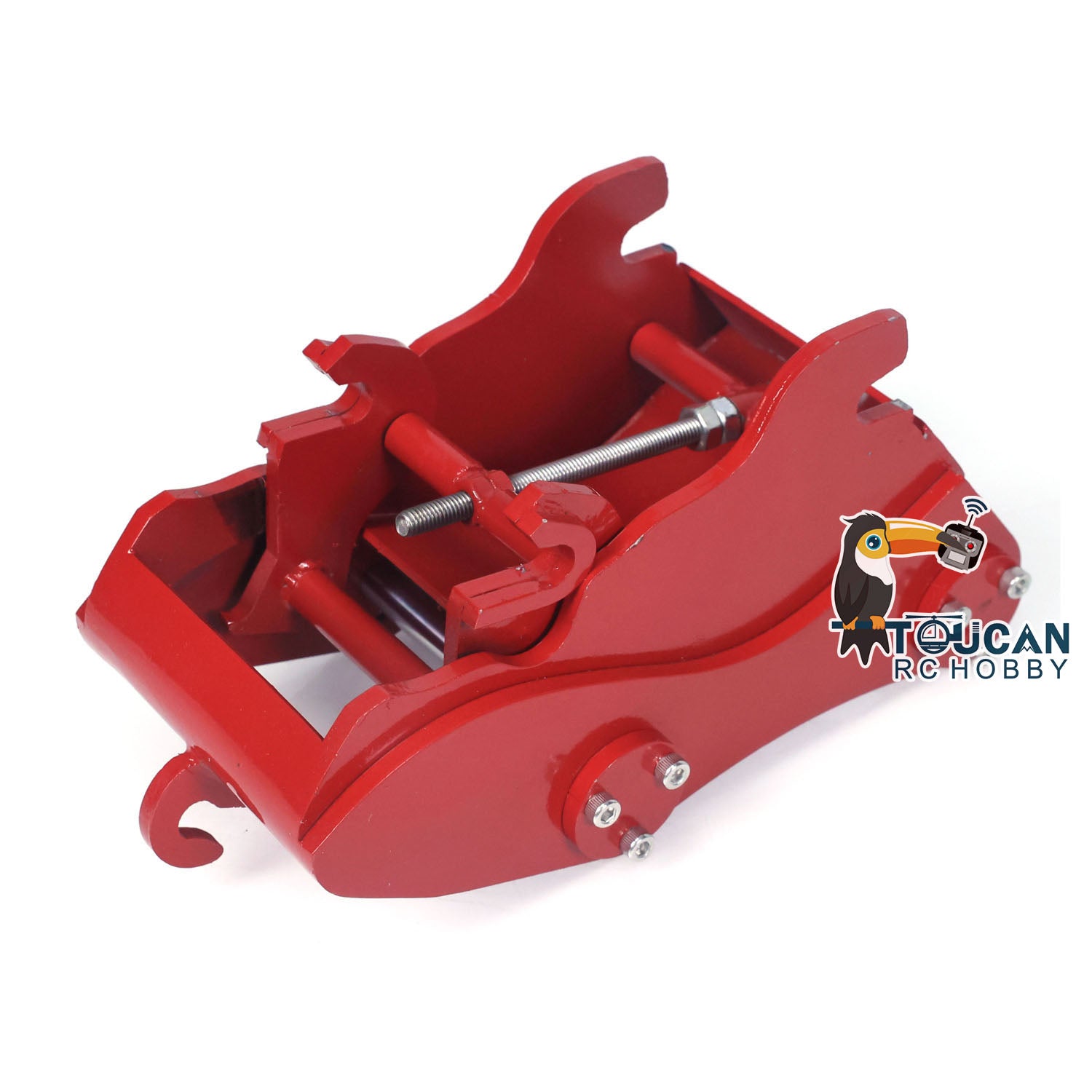 Quick Release Hydraulic Rotation Shear Scissor Grab Bucket for 1/8 390F RC Excavator - Heavy Duty Metal Ripper Attachment for Model Diggers | Perfect for Demolition, Scrap Handling & Construction Projects