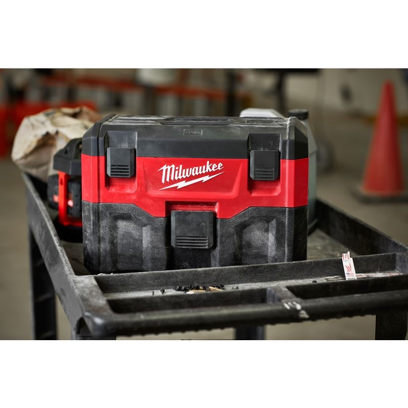 M18 18V Cordless Wet/Dry Vacuum - 2 Gallon Portable Shop Vacuum Cleaner - Milwaukee Tool Only - Ideal for Home, Garage, and Workshop Cleaning
