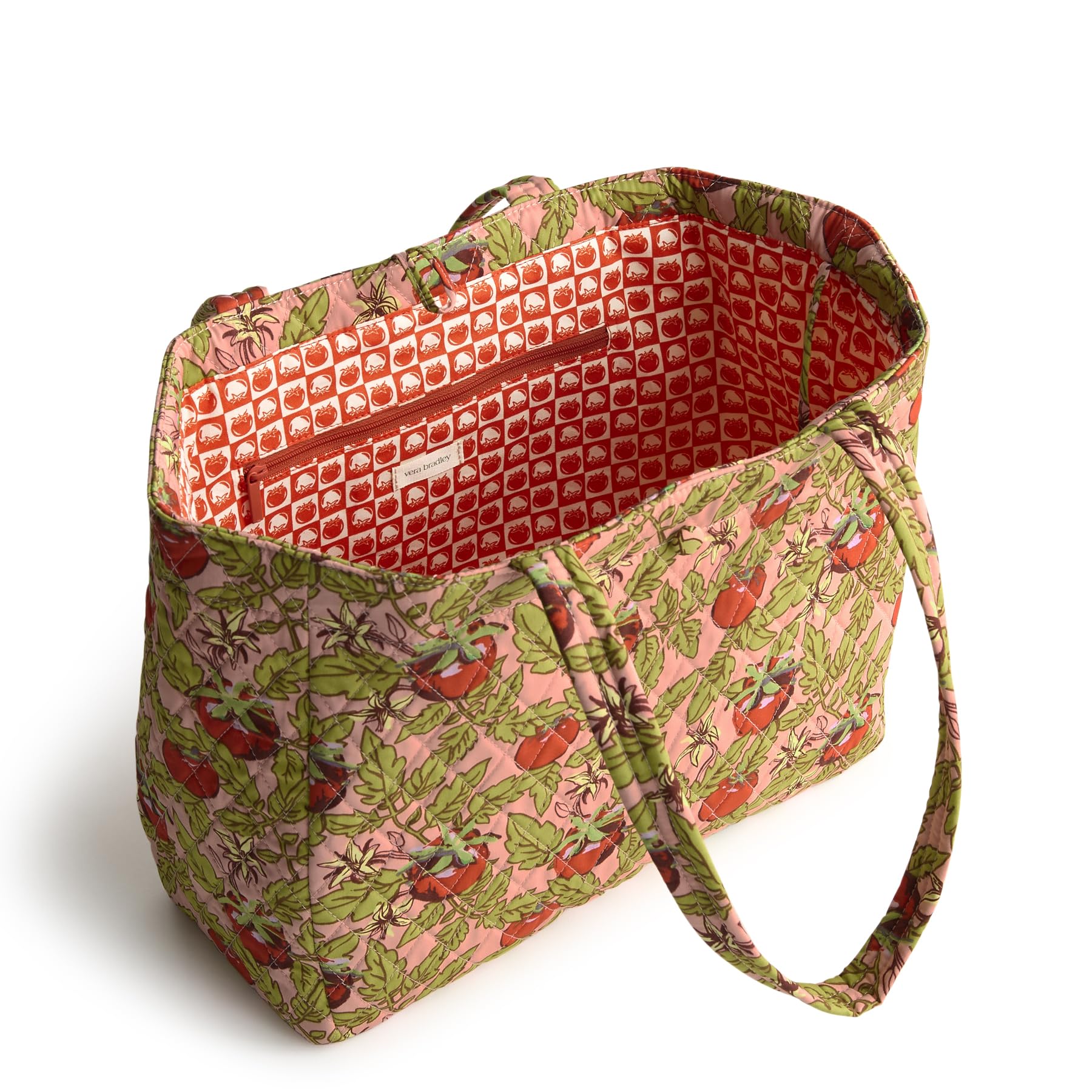 Vera Bradley Premium Cotton Small Hathaway Tote Bag for Women - Lightweight & Durable Everyday Purse for Work, Travel & Shopping