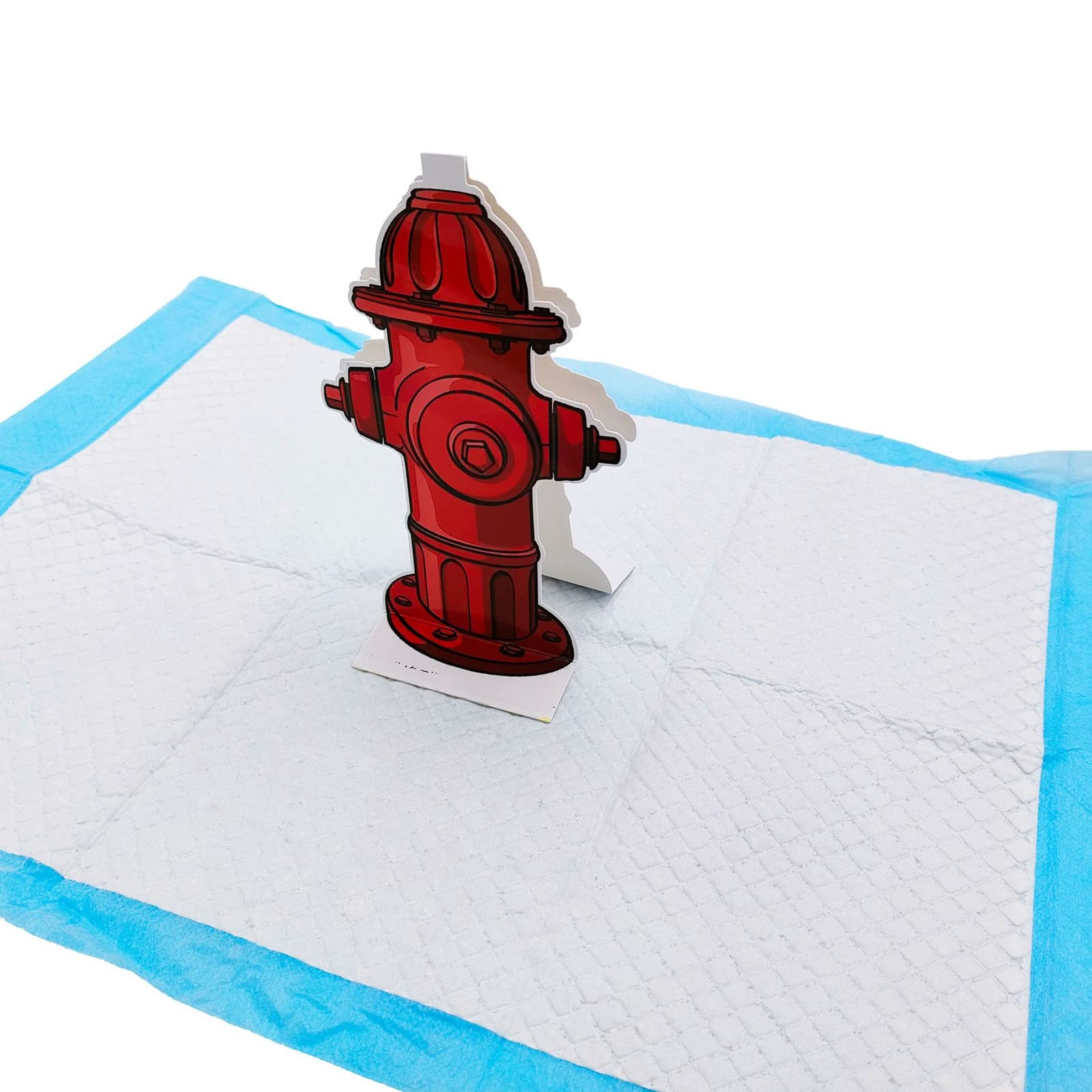 10pcs Fire Hydrant Shaped Dog Training Pads - Super Absorbent Puppy Pee Pads for Potty Training - Indoor/Outdoor Use for Puppies & Small Dogs - Perfect for Crate Training, Housebreaking & Travel