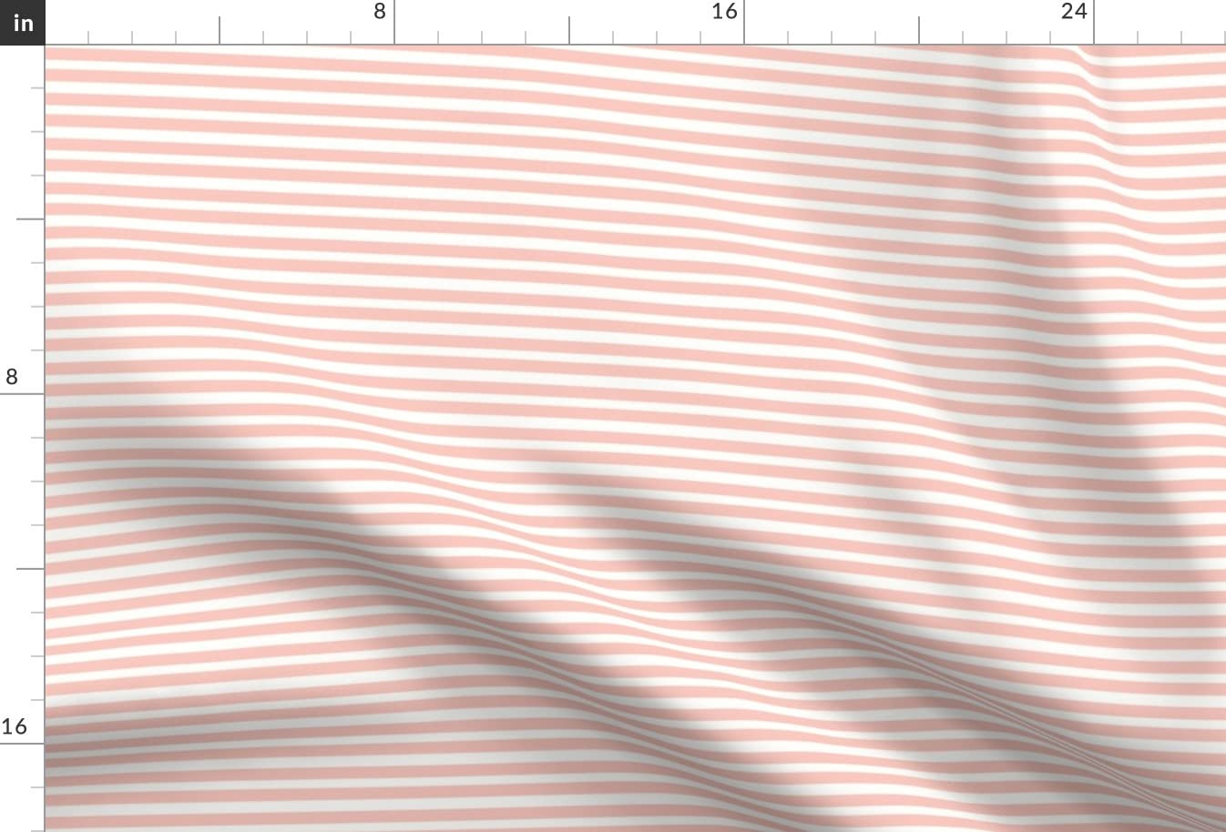 Blush Stripes Pink & White Modern Nursery Minky Fabric Fat Quarter - Soft Printed Fabric for Sewing Baby Blankets, Quilt Backing & Plush Toys - Perfect for DIY Nursery Decor & Baby Shower Gifts