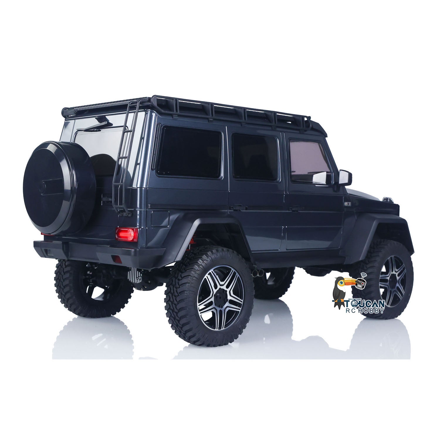 1/8 Scale TRACTION HOBBY RC Rock Crawler - KM5 Portal Axle Differential Lock 4WD Off-Road Truck with 2-Speed Gearbox & 775 Brushed Motor (PNP) - Perfect for Trail Crawling, Rock Racing and Outdoor Adventure