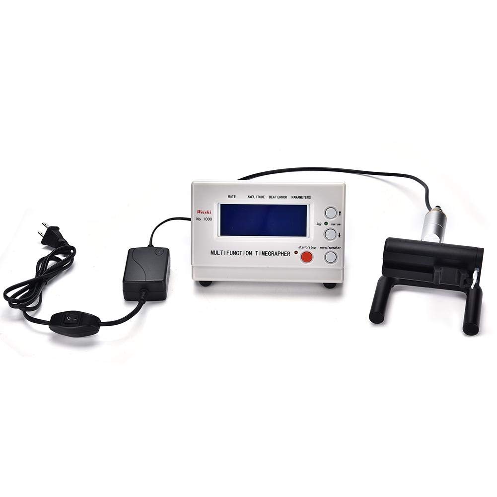 Qiterr Professional Watch Timegrapher - LCD Screen Timing Tester Machine for Watch Repair & Calibration (90-240V) | Perfect for Watchmakers, Jewelers & DIY Enthusiasts