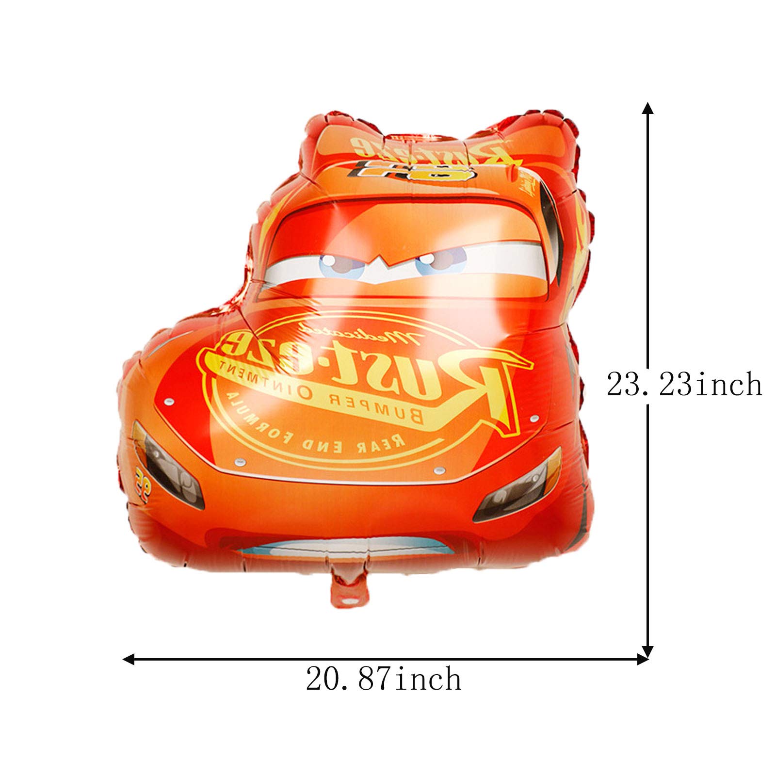 5PCS Cars Themed Foil Balloons - Perfect for Kids Birthday Parties, Baby Showers & Disney Cars Theme Decorations - Great for Indoor & Outdoor Celebrations