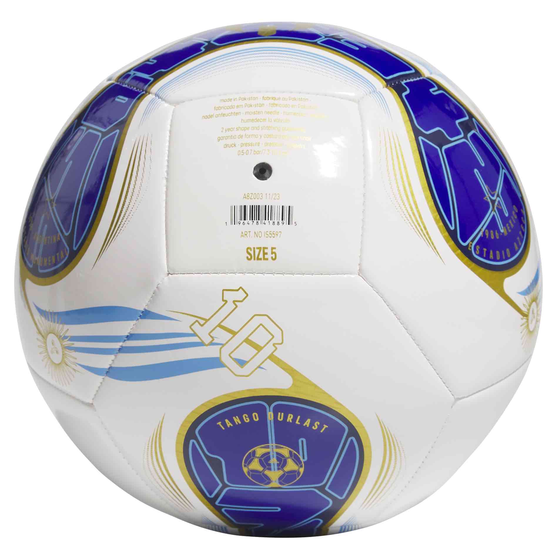 Official Lionel Messi Club Soccer Ball - Size 5 Professional Match Football for Training & Games - Perfect for Soccer Practice, Matches, and Backyard Play