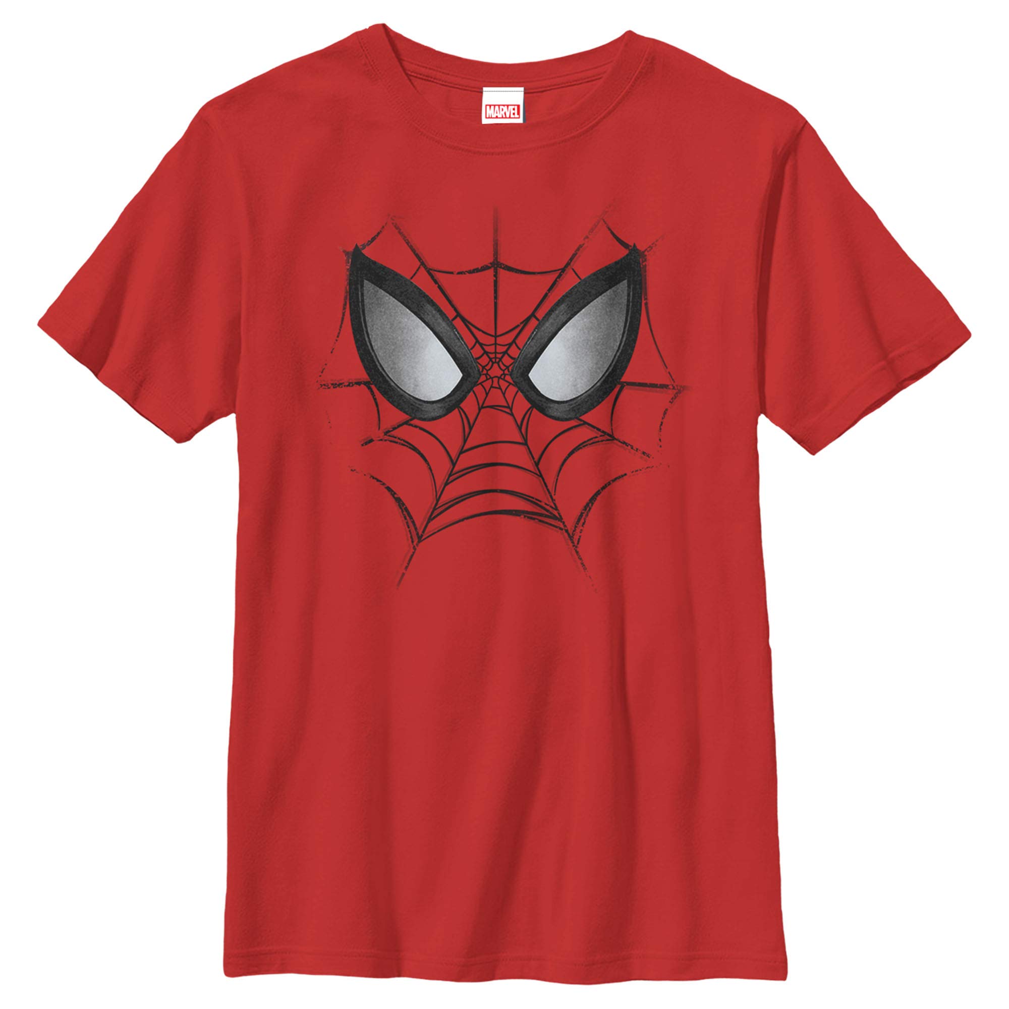 Marvel Spider-Man Web Face Graphic T-Shirt for Boys - Cool Superhero Tee for Kids, Birthday Gifts & Everyday Wear