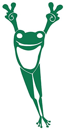 Peace Frog Vinyl Cutout Sticker - Waterproof Decal for Laptops, Cars, Windows & DIY Crafts - Durable Adhesive for Indoor & Outdoor Use