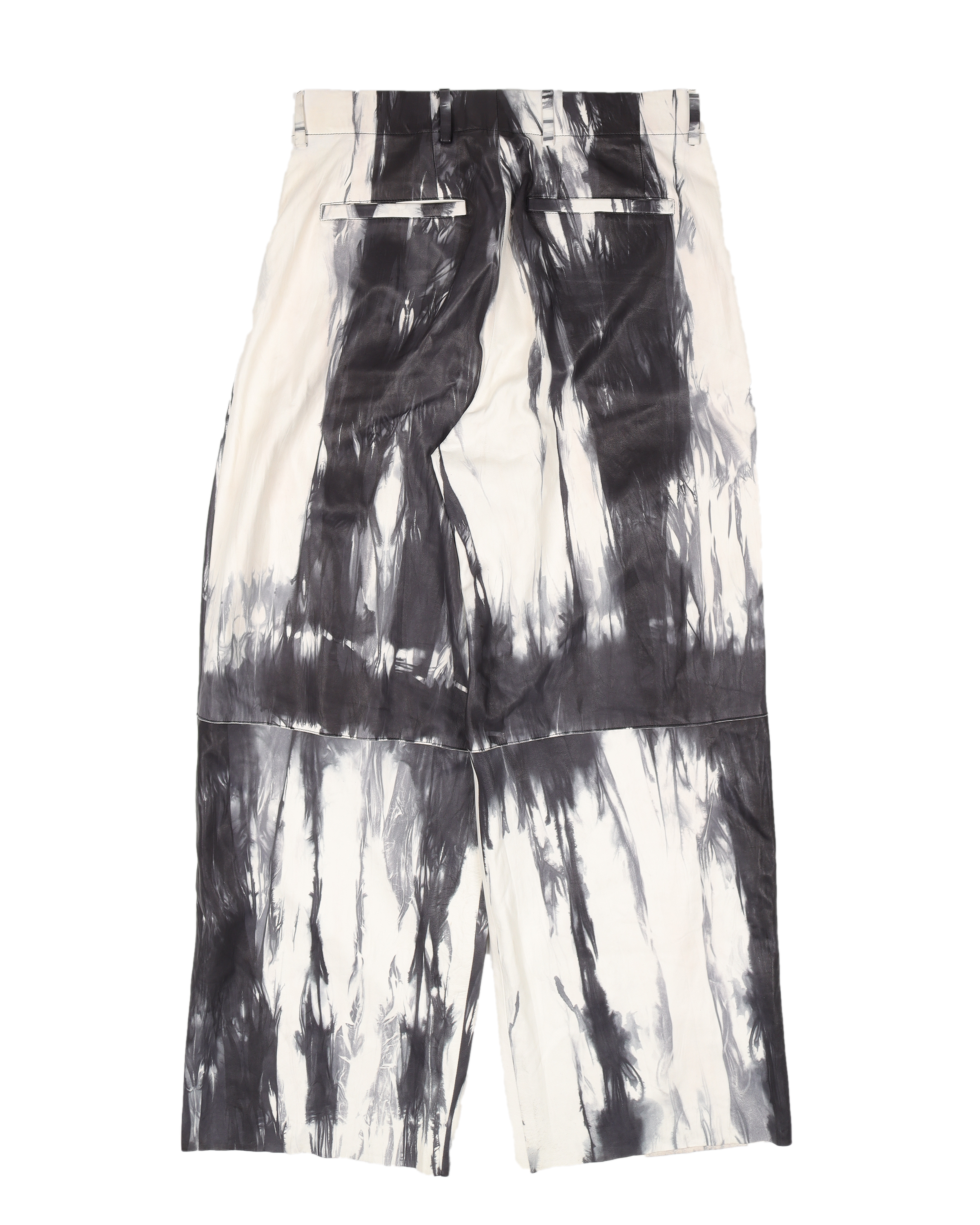 Rainbow Tie Dye Wide Leg Leather Pants for Women - Boho Chic Hippie Style Lounge Pants for Casual Wear, Music Festivals & Yoga