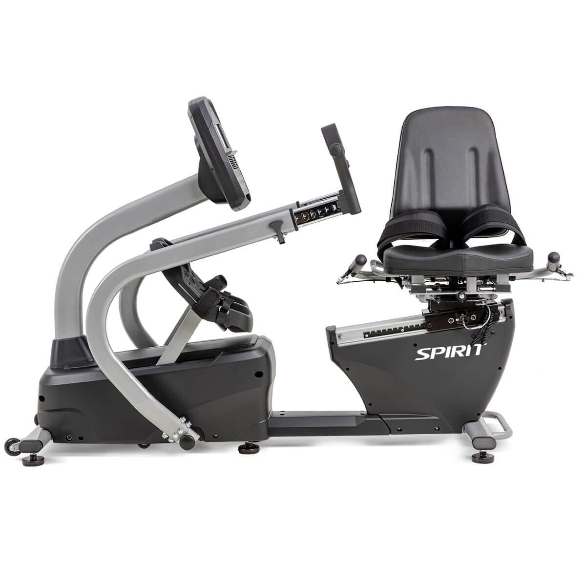 Spirit Fitness MS300 Recumbent Stepper - Low Impact Exercise Bike for Home Workout, Seniors & Physical Therapy | Compact Cardio Machine for Small Spaces & Rehab