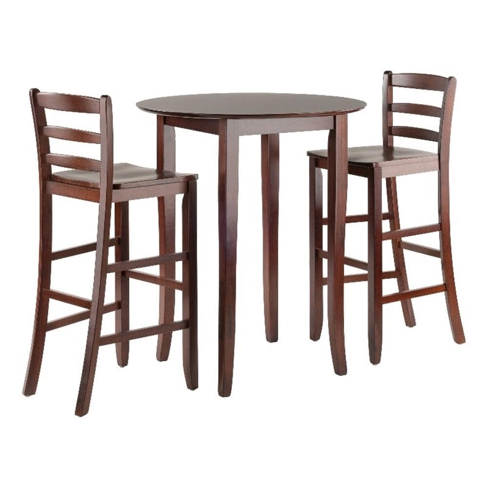 Winsome Fiona Walnut Dining Table - Modern Solid Wood Furniture for Kitchen, Dining Room & Small Spaces