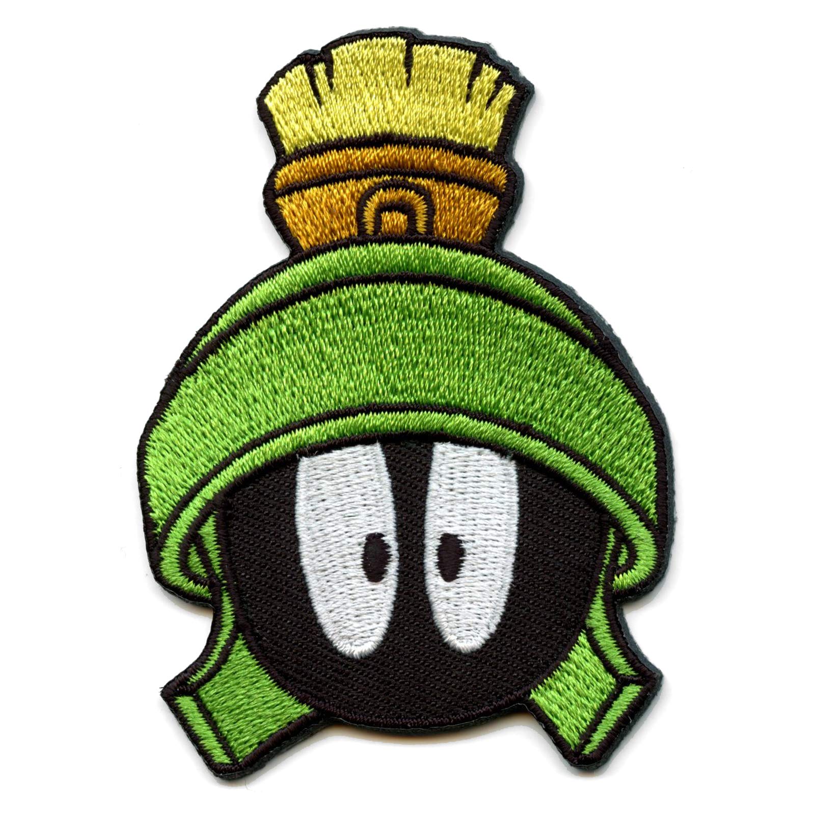 Official Marvin The Martian Embroidered Iron-On Patch - Looney Tunes Cartoon Character Applique for Jackets, Hats & Backpacks