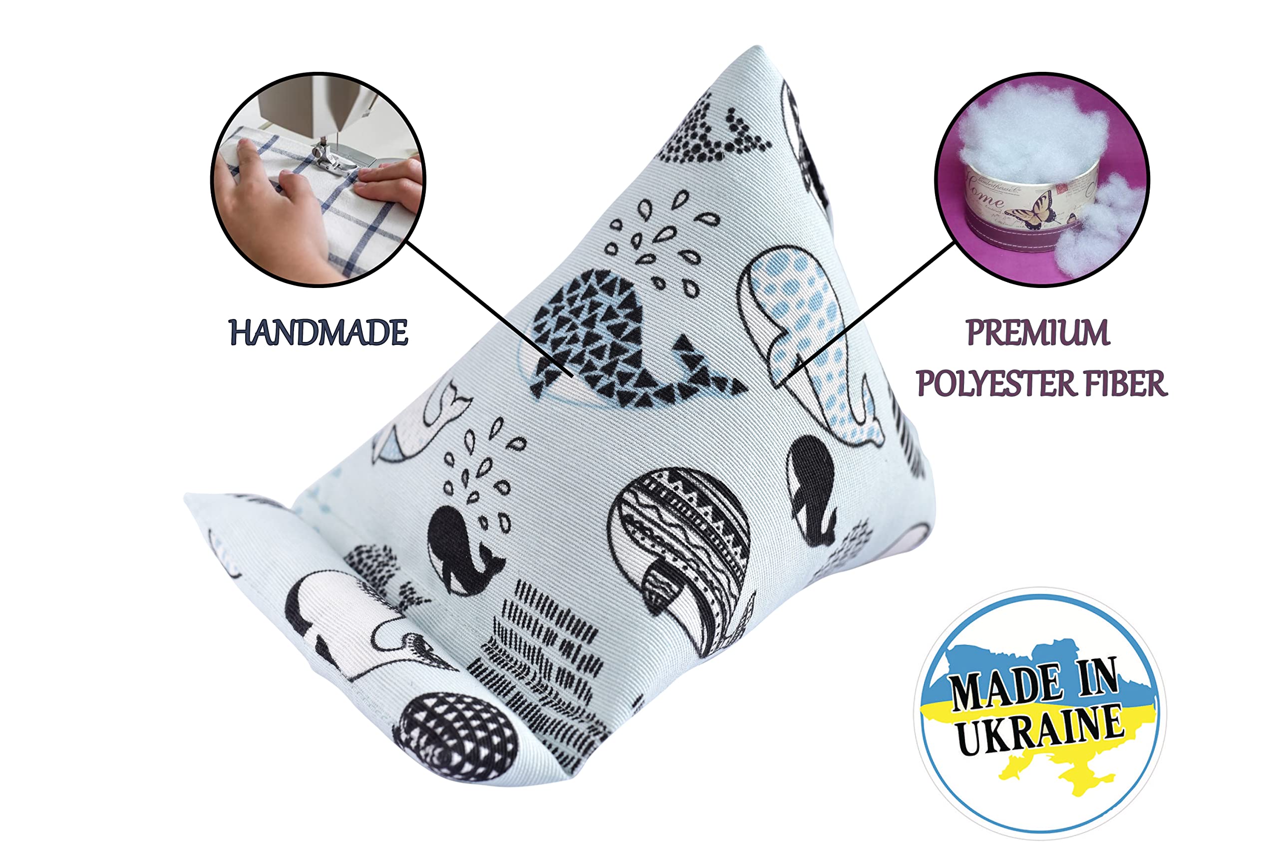 Handmade Phone Pillow Stand for iPhone & Smartphones - Home & Office Use