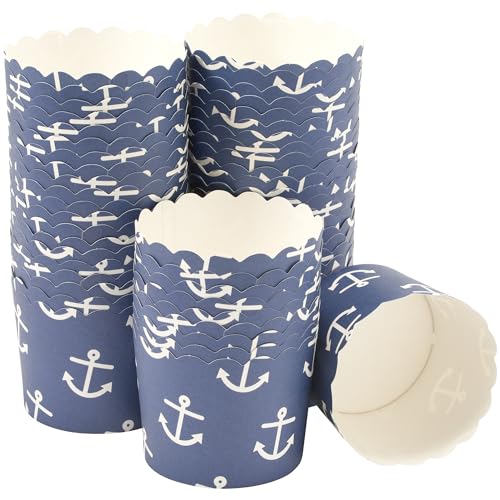 Nautical Print Scalloped