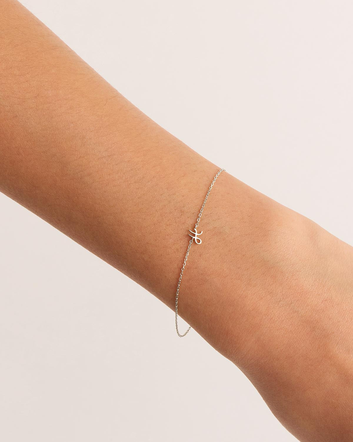 Sterling Silver Love Letter Bracelet - Engraved Romantic Gift for Her - Perfect for Anniversaries, Valentine's Day & Special Occasions