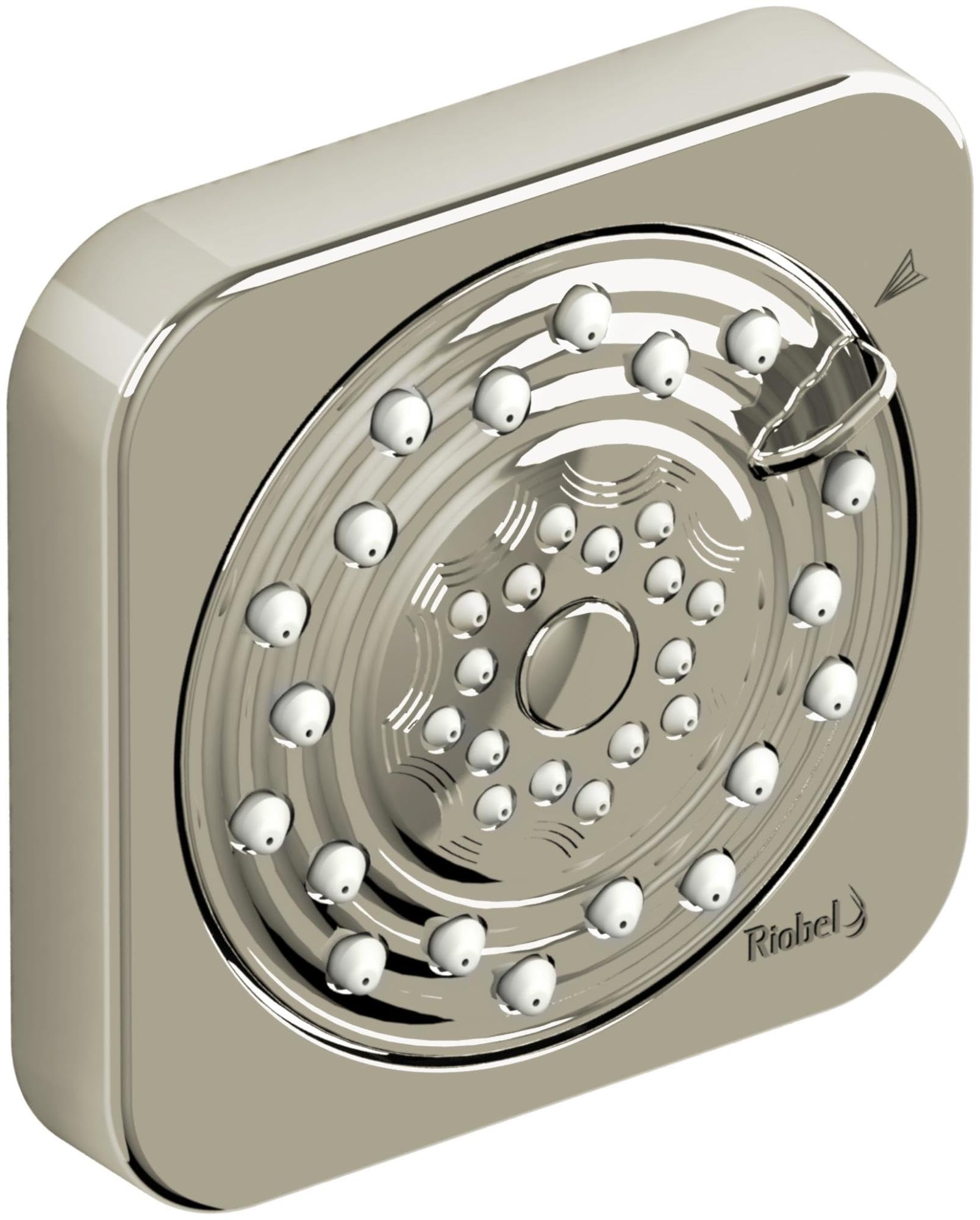 Riobel 371PN 2-Jet Tile Body Shower System - High Pressure Rainfall Shower Head for Bathroom & Spa Relaxation