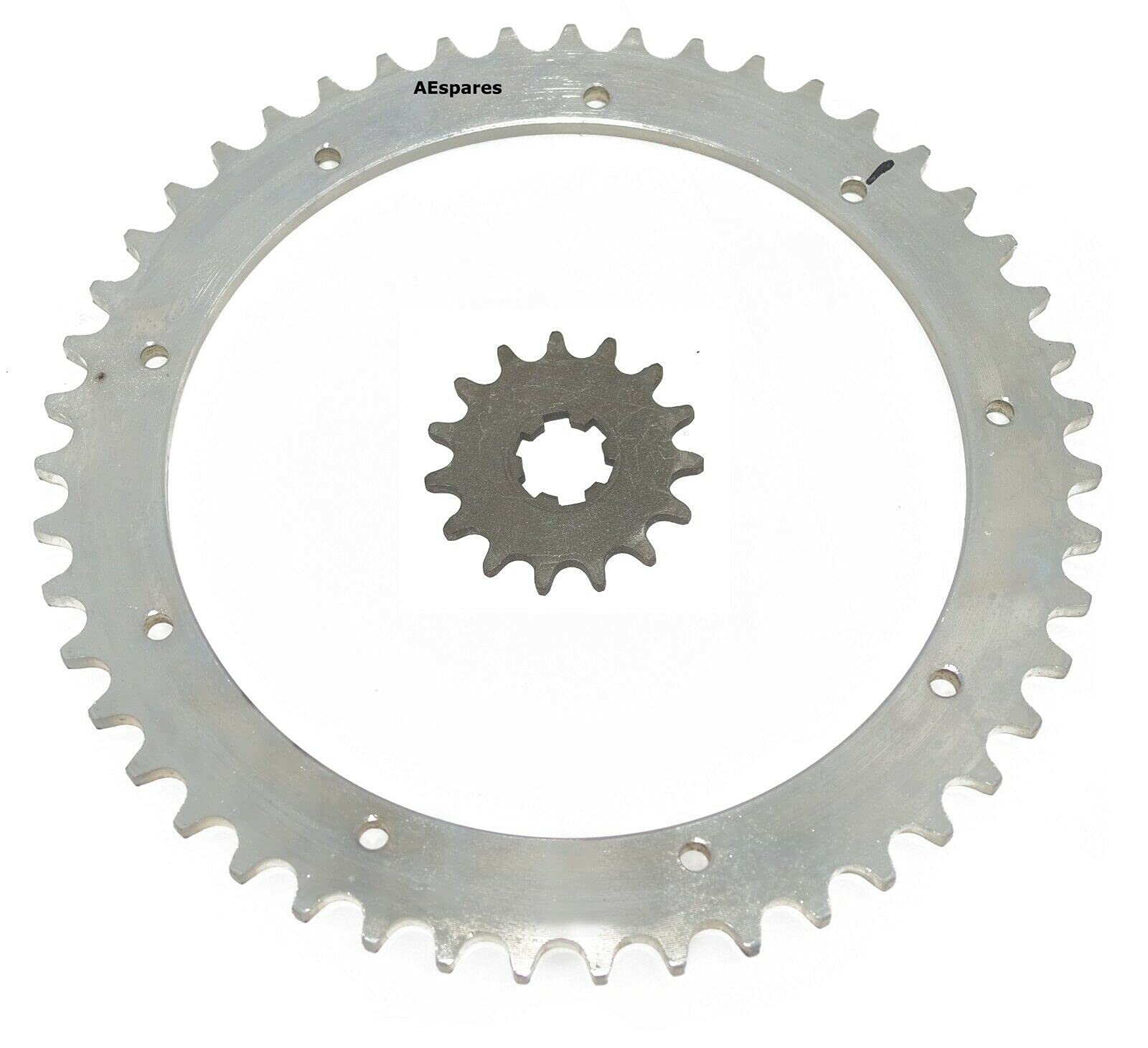 BSA Bantam Front 15T & Rear 47T Sprocket Set - Compatible with D1 D3 D5 D7 D10 D14 Models - Perfect for Motorcycle Maintenance & Performance Upgrades