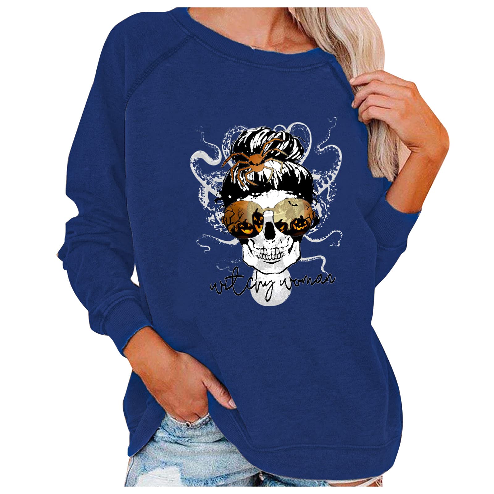 Fankle Women's Crewneck Sweatshirt - Soft Long Sleeve Pullover Top for Casual Wear, Lounge & Everyday Comfort | Perfect for Fall, Winter & Layering