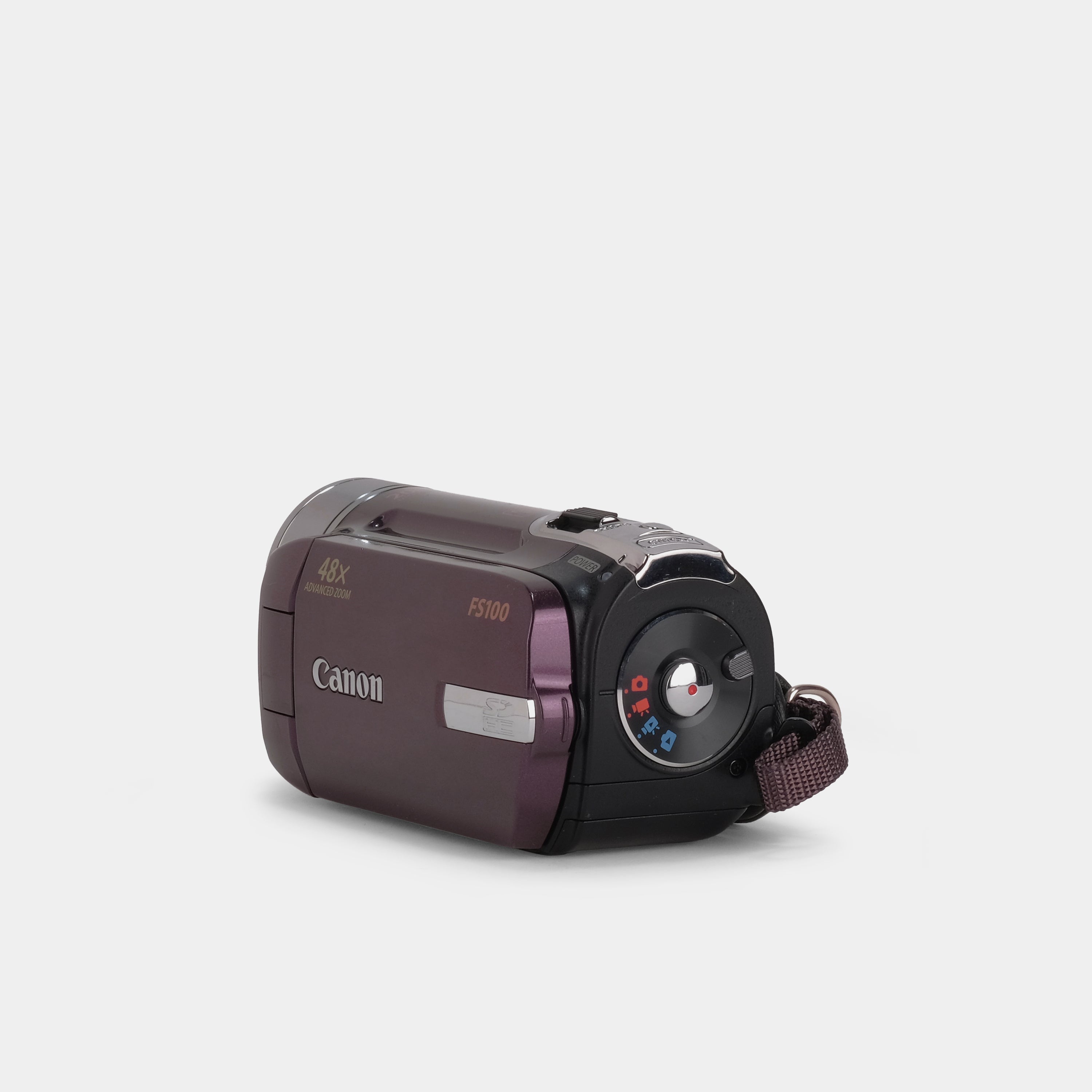 Canon FS100 Purple Digital Video Camcorder with 60x Optical Zoom - Full HD 1080p Recording for Vlogging, Travel & Family Events