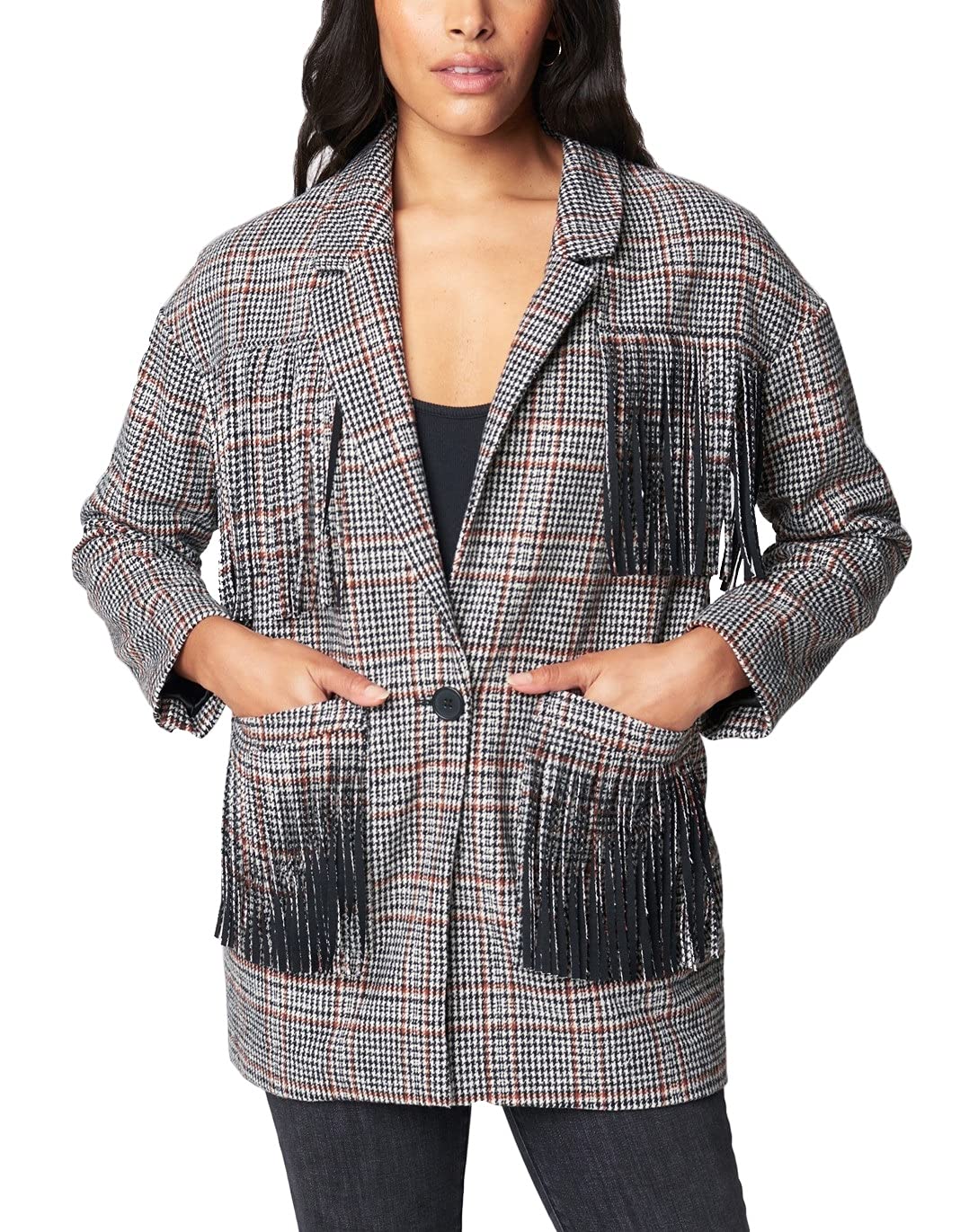 BLANKNYC Women's Faux Leather Moto Jacket - Stylish Biker Jacket for Women, Perfect for Casual Outfits & Night Out