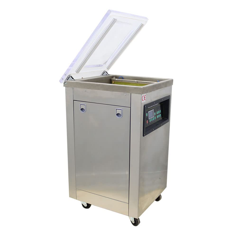 INTSUPERMAI DZ500 Single Chamber Vacuum Sealer - Stainless Steel Food Packaging Machine with Digital Display (110V) | Perfect for Meal Prep, Sous Vide & Food Preservation