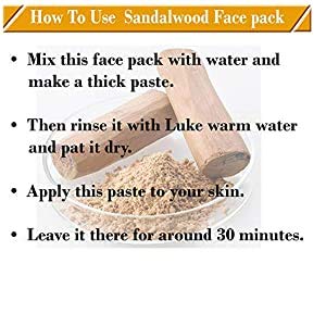 Amina Natural Sandalwood Face Pack Powder 100g - Organic Ayurvedic Skincare for Glowing Skin, Acne Treatment & Skin Brightening | Perfect for Daily Facial Care & Spa Treatments