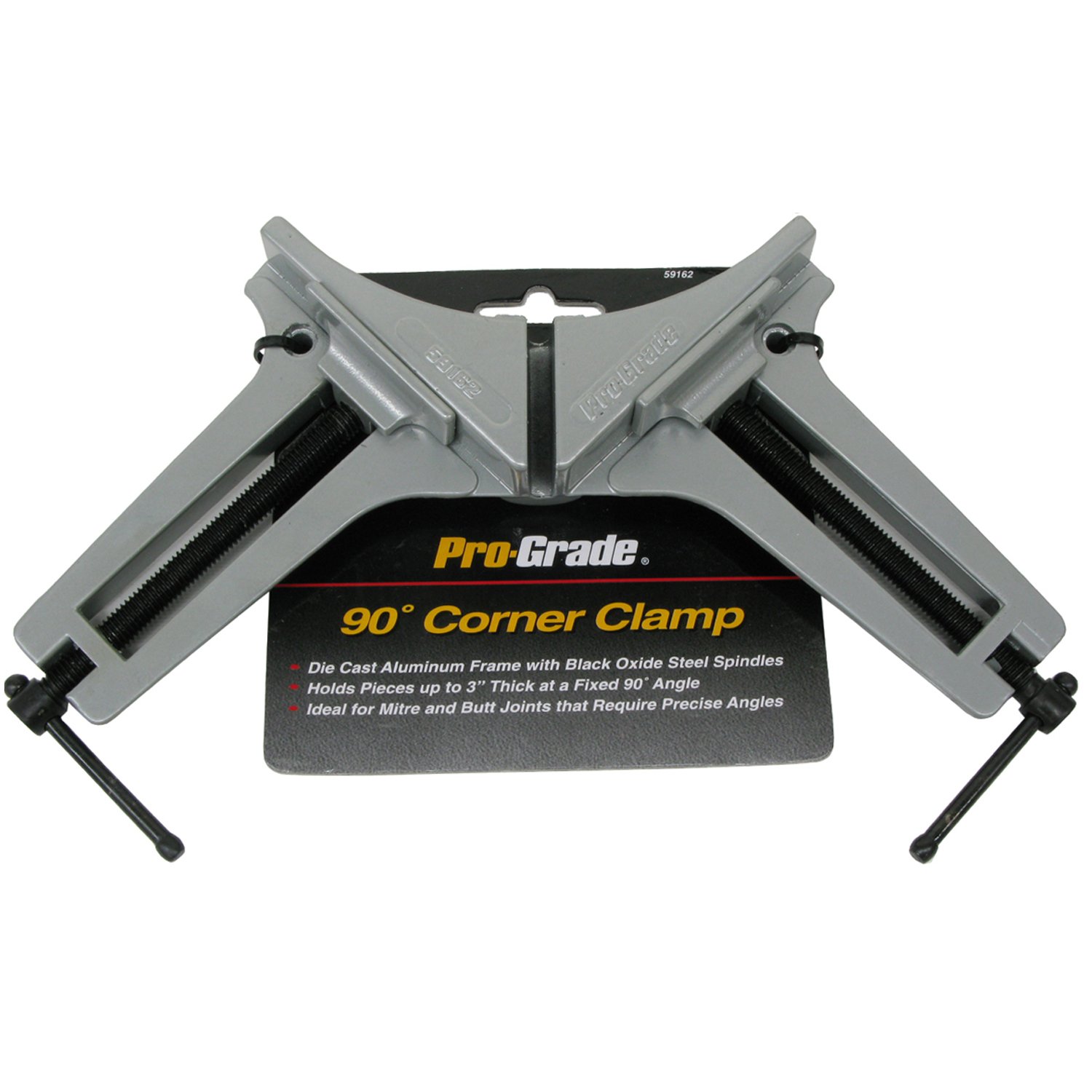 59162 90-Degree Corner Clamp - Heavy Duty Woodworking Clamp for Perfect Right Angle Joints - Ideal for DIY Projects, Furniture Making, and Carpentry Work (Hardware & Tools)