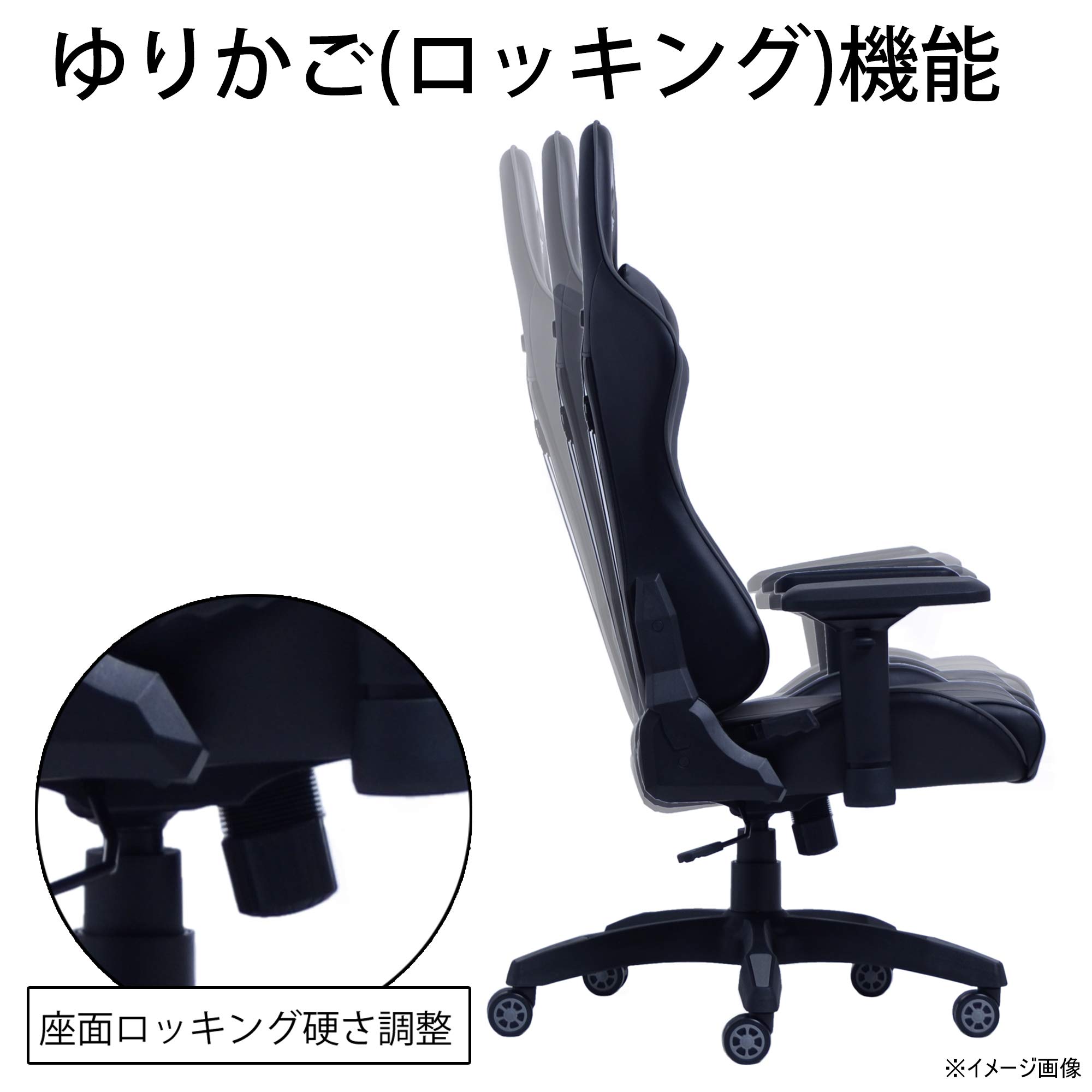314688 Lucel Ergonomic Gaming Chair - Green, High Back Racing Style with Lumbar Support for PC & Office Use - Perfect for Gamers, Streamers & Home Office