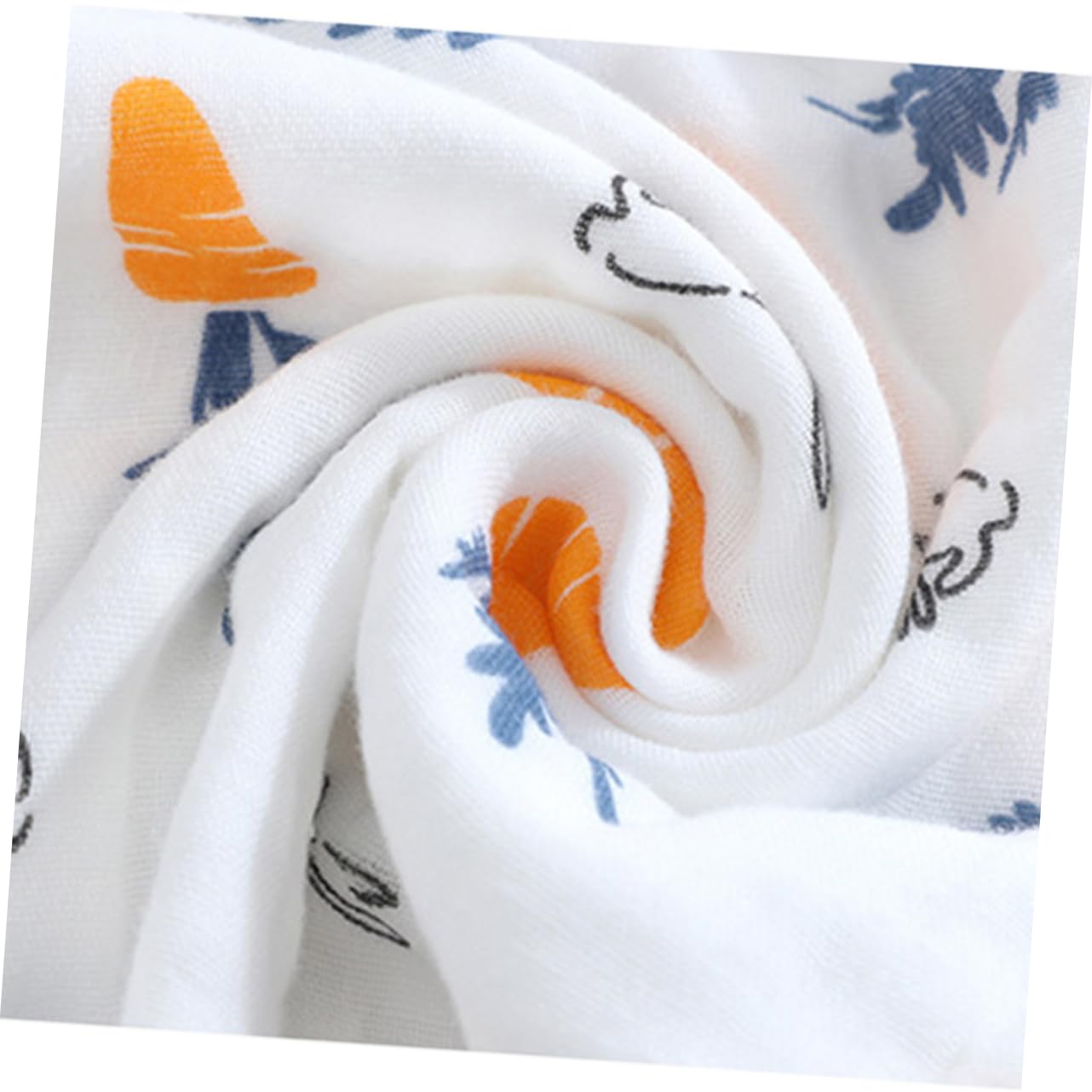 UPKOCH 6-Pack Premium Square Towels - Soft Absorbent Muslin Baby Washcloths & Bibs Set for Newborns, Infants - Perfect for Feeding, Bathing, and Drool Protection
