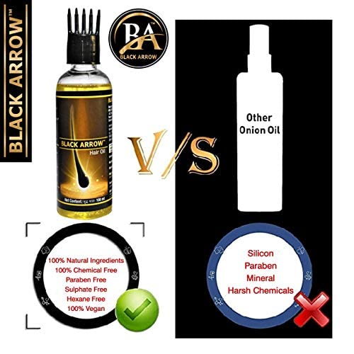 Black Arrow Dry Fruit Hair Oil for Hair Growth, Hair Fall Control, Anti-Graying & Dandruff Treatment - 100ml Natural Hair Care Solution | Perfect for Daily Scalp Massage & Damaged Hair Repair