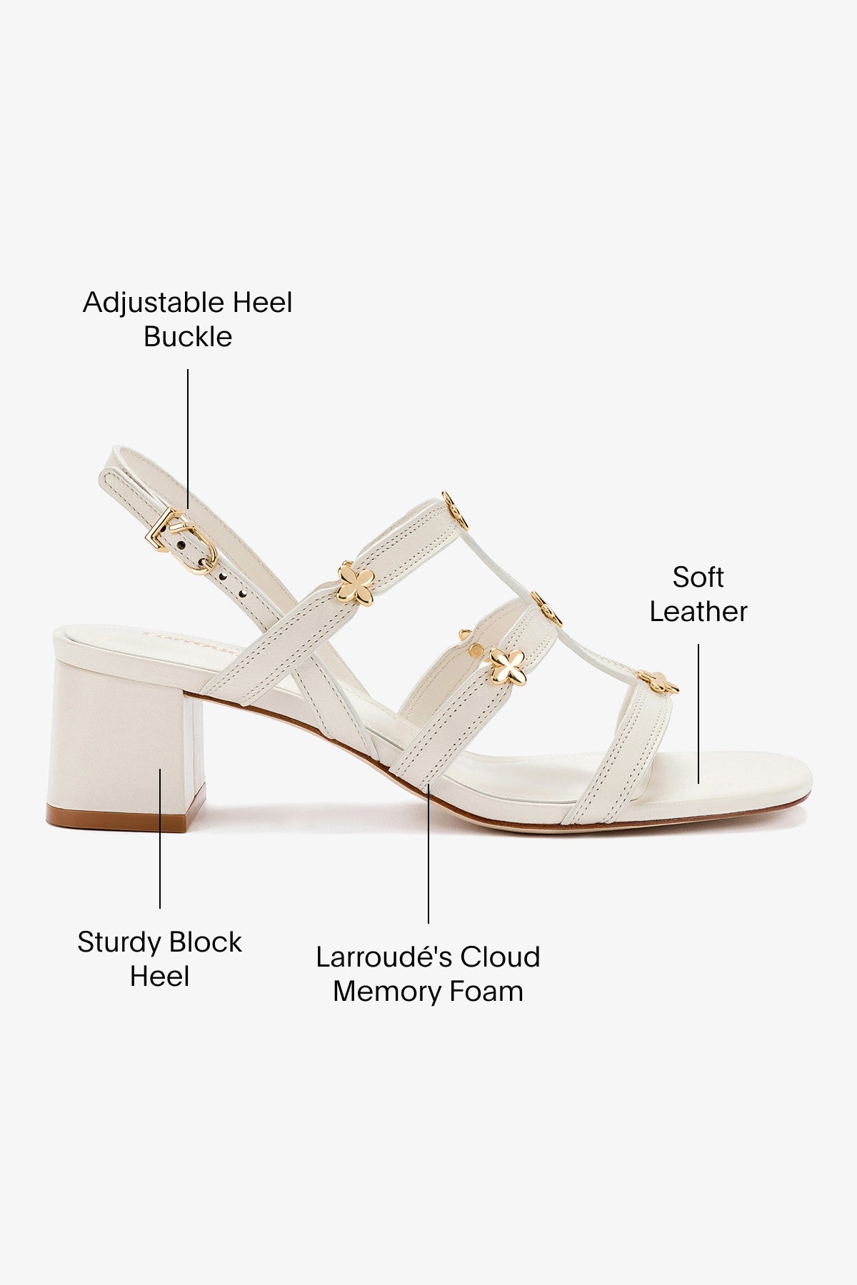 White Patent Leather Hana Block - Stylish and Durable for Everyday Use, Work, and Special Occasions