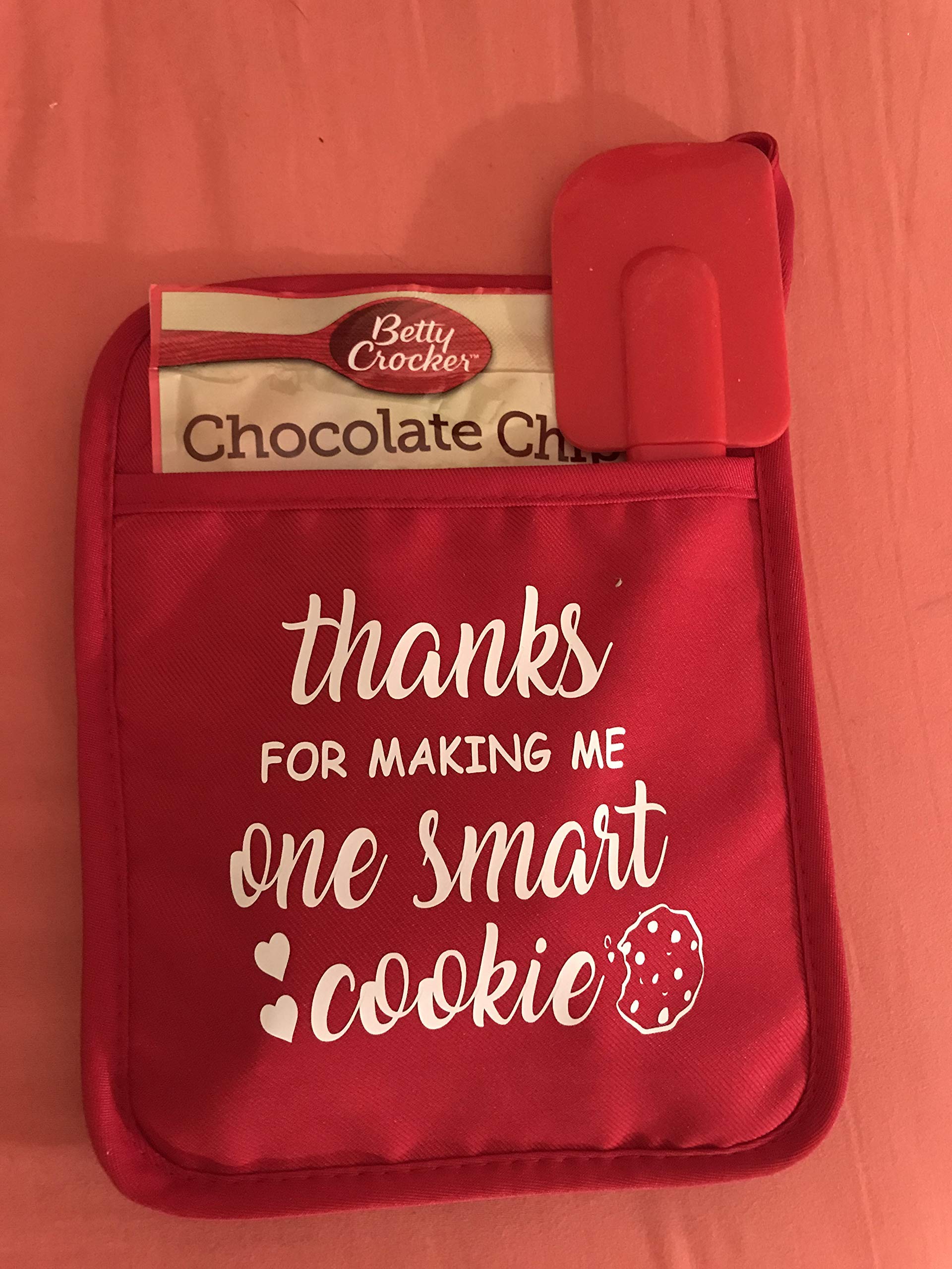 Smart Cookie Teacher Gifts - Heat Resistant Oven Mitt & Potholder Set - Perfect for Teacher Appreciation, Baking Enthusiasts, Hostess Gifts & Christmas Presents - Ideal for Kitchen, Classroom & Holiday Gifting