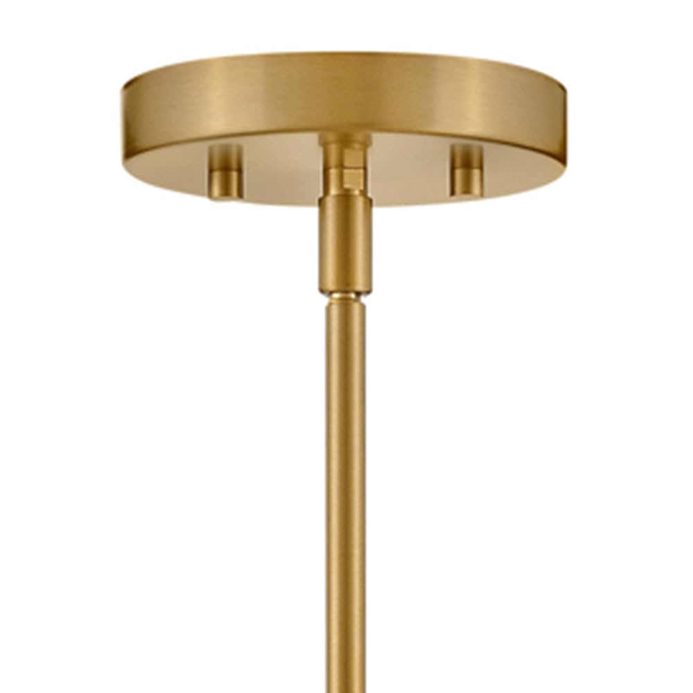 Sleek Lark Lane 83377LCB-CO Single Cylinder Pendant Light with Opal Glass Shade & Lacquered Brass Finish – Perfect for Kitchen Island, Dining Room, or Entryway Lighting