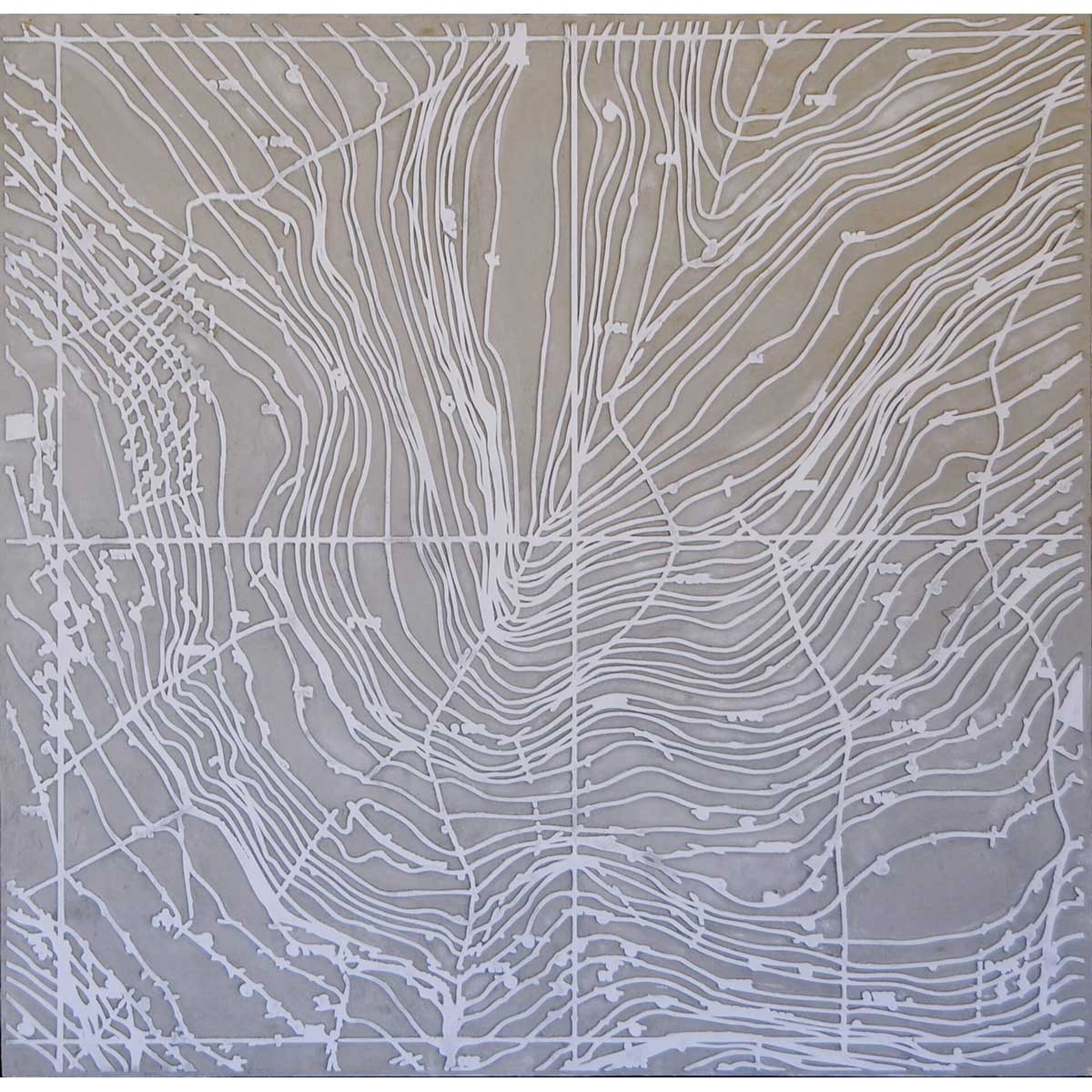 Rilievi 2 Concrete Sculpture - Modern Abstract Wall Art for Home & Office Decor | Indoor & Outdoor Garden Statue