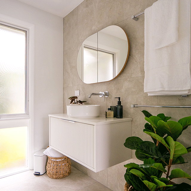 5L Rectangular Bathroom Trash Can - Matte White Waste Bin for Bathroom, Toilet, Shower & Vanity Area | Modern Home & Office Garbage Container