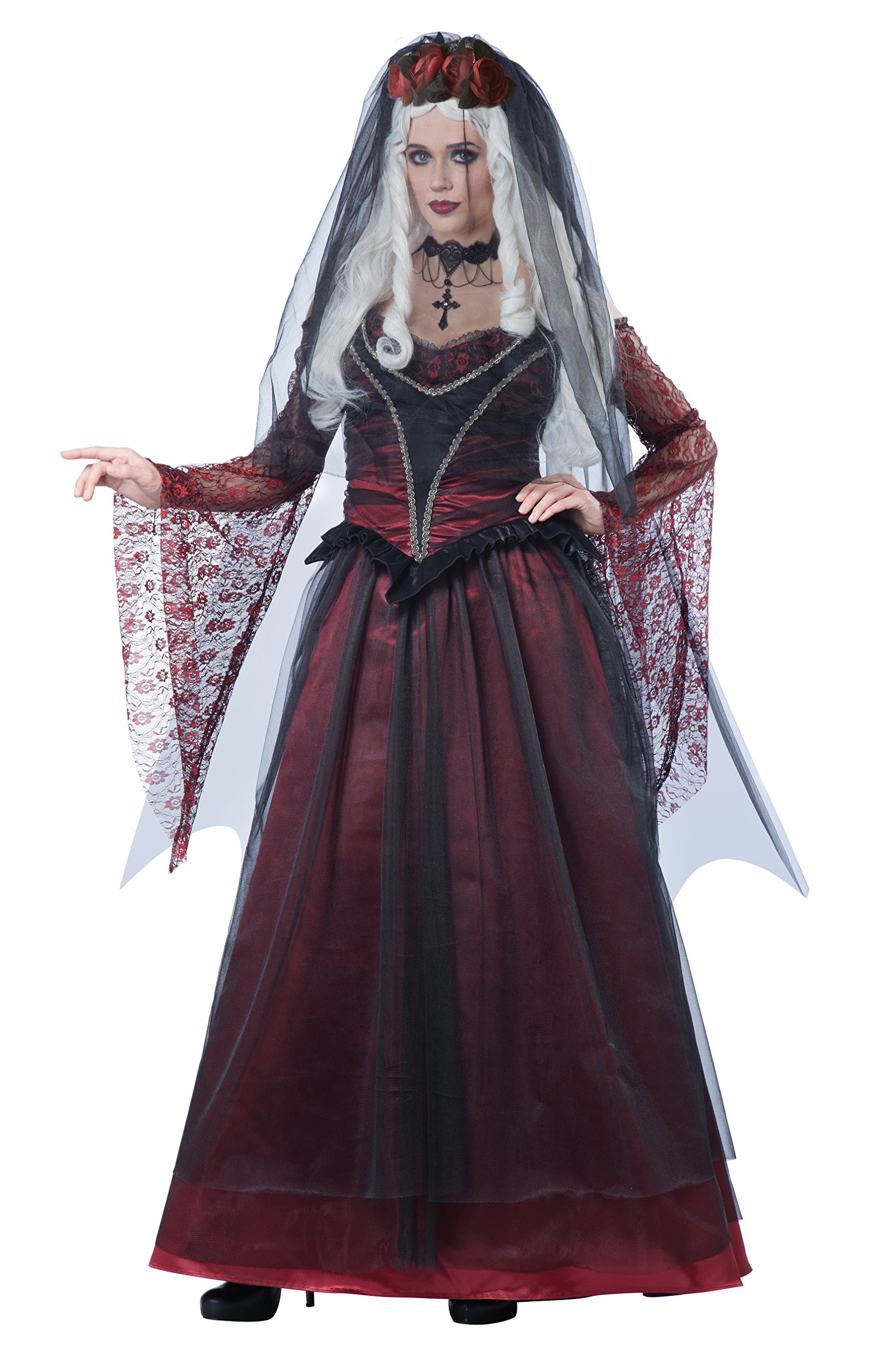 California Costumes Women's Immortal Vampire Bride Costume - Gothic Halloween Dress for Cosplay, Themed Parties & Horror Events