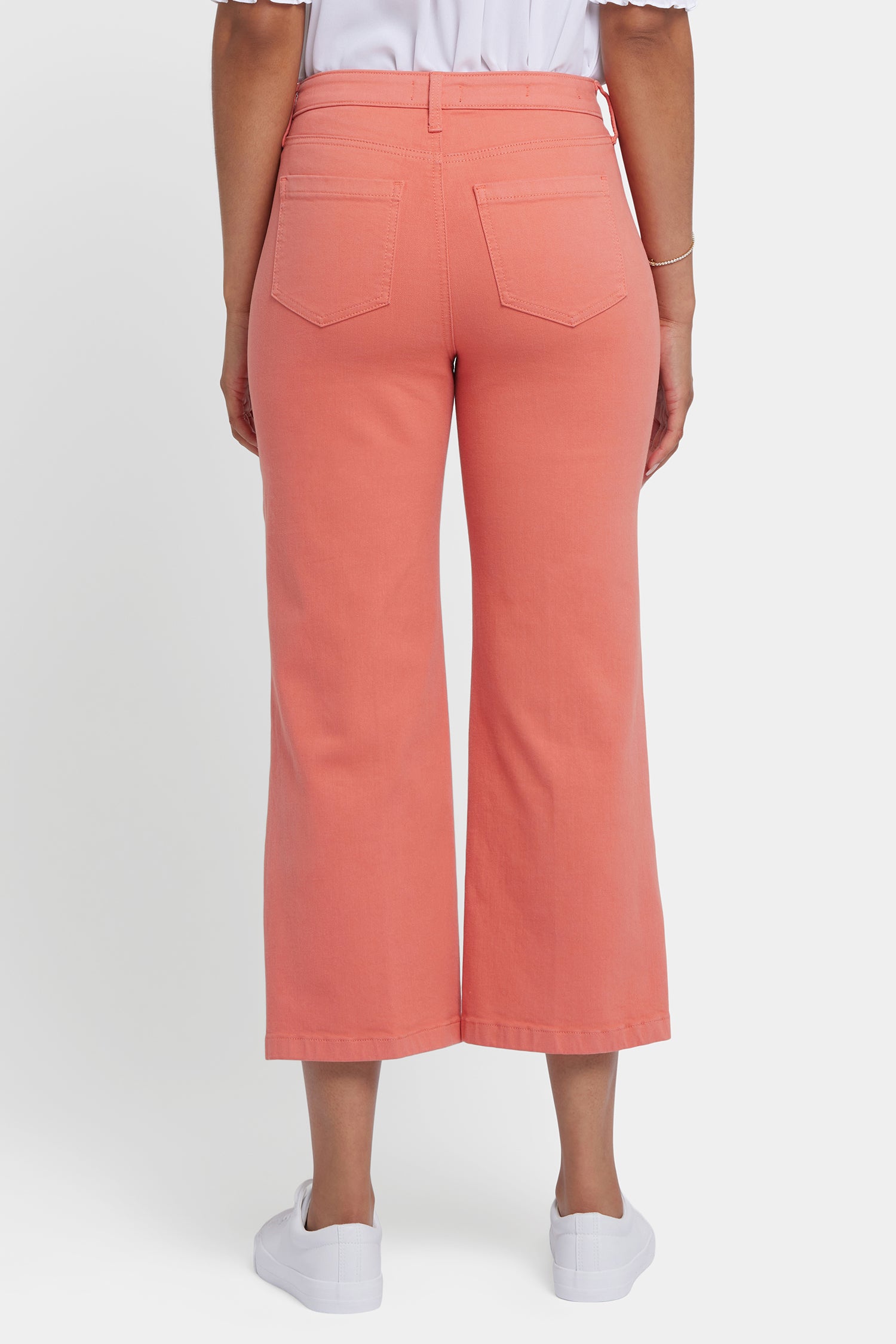 Coco Relaxed Wide Leg Crop Jeans for Women - Coral Haze Wash High Waist Distressed Denim Pants | Casual Outfit, Streetwear, Summer Fashion