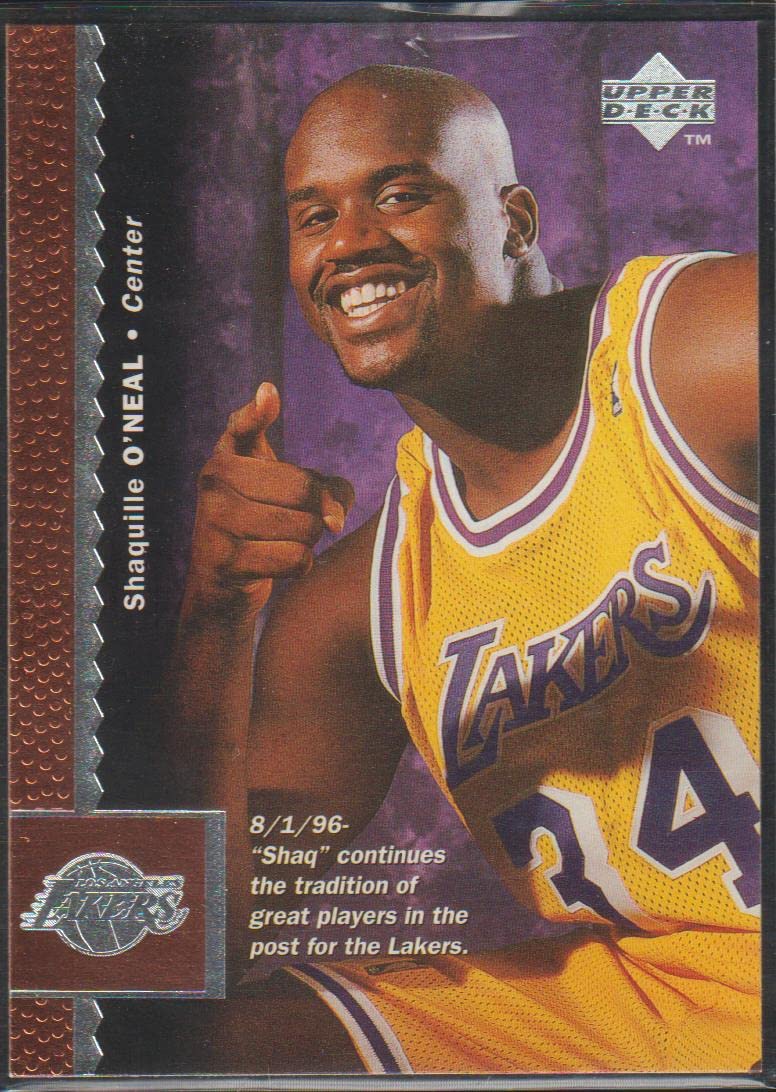1996-97 Upper Deck Shaquille O'Neal #61 Basketball Trading Card - NBA Memorabilia for Collectors & Sports Fans - Perfect for Display, Investment & Gifting