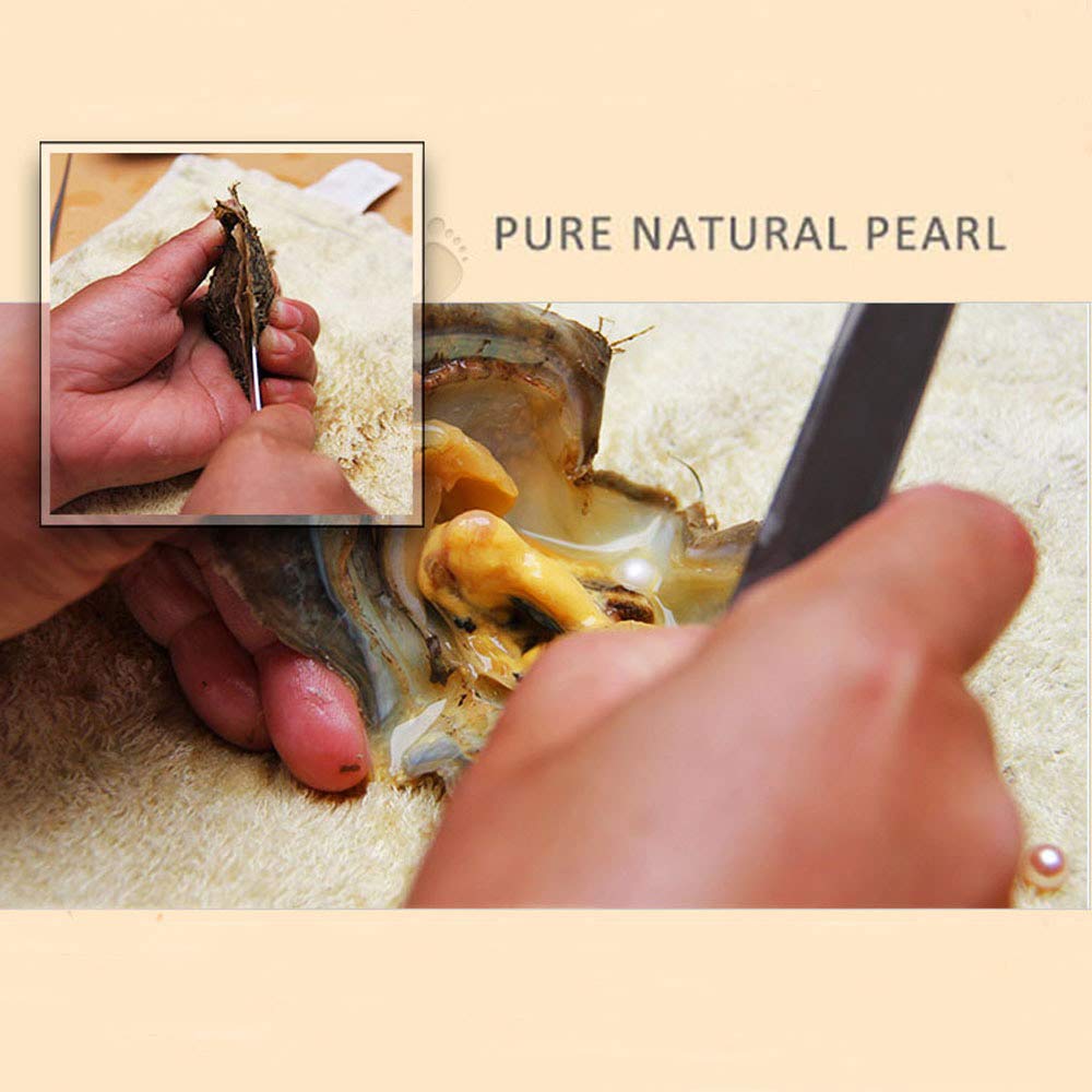 30PCS Akoya Pearl Oysters - Saltwater Cultured Pearls (6-8mm) with Single, Twins, Triplets & Quads for DIY Jewelry Making, Pearl Parties & Home Decor