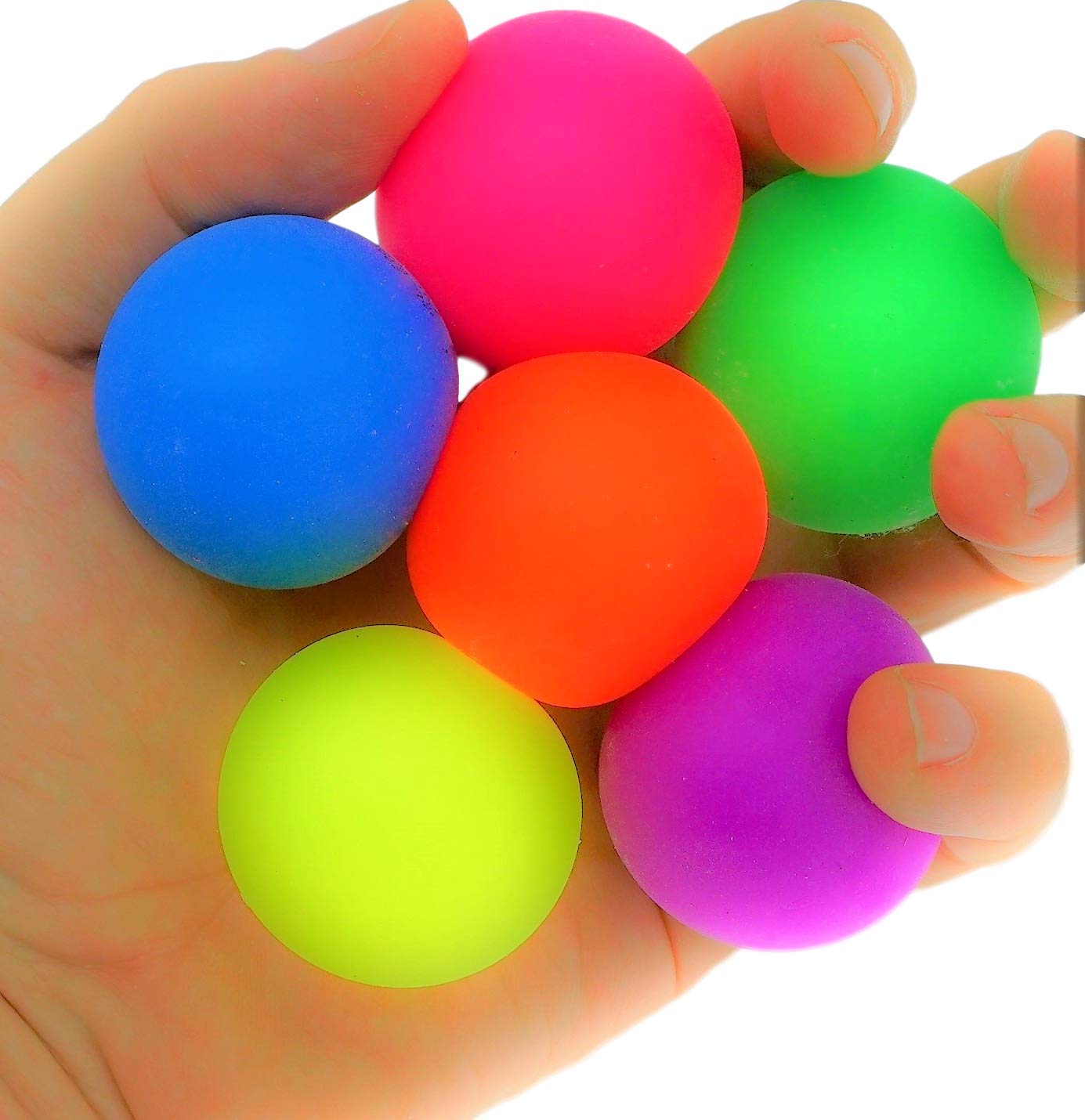 JA-RU Squishy Dough Balls Fidget Toy (2 Pack, 6 Balls) - Slow Rising Stress Relief Balls for Kids & Adults - Mini Mochi Squishy Sensory Toys for Hand Therapy, Anxiety & Anger Management - Perfect for Office, Classroom & Home Use - 5565-2p