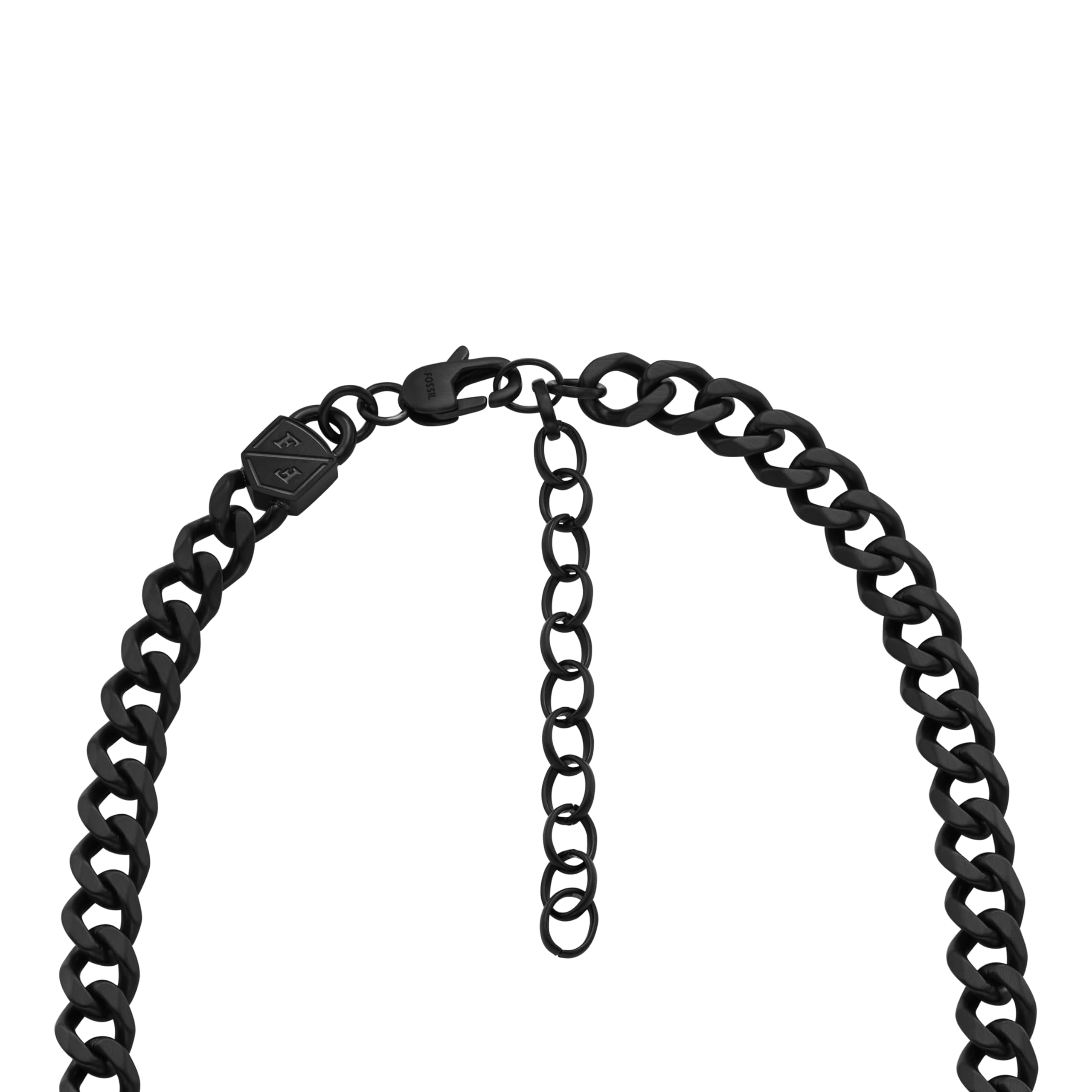 Fossil Men's Stainless Steel or Leather Necklace - Classic & Durable Jewelry for Everyday Wear, Gifts & Special Occasions