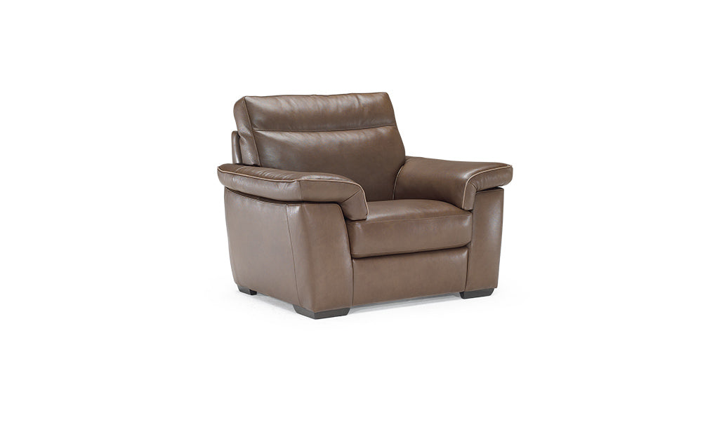 Natuzzi Brivido B757 Modern Leather Sofa - Premium Italian Design for Living Room, Lounge & Office - Comfortable & Stylish Home Furniture for Relaxing & Entertaining