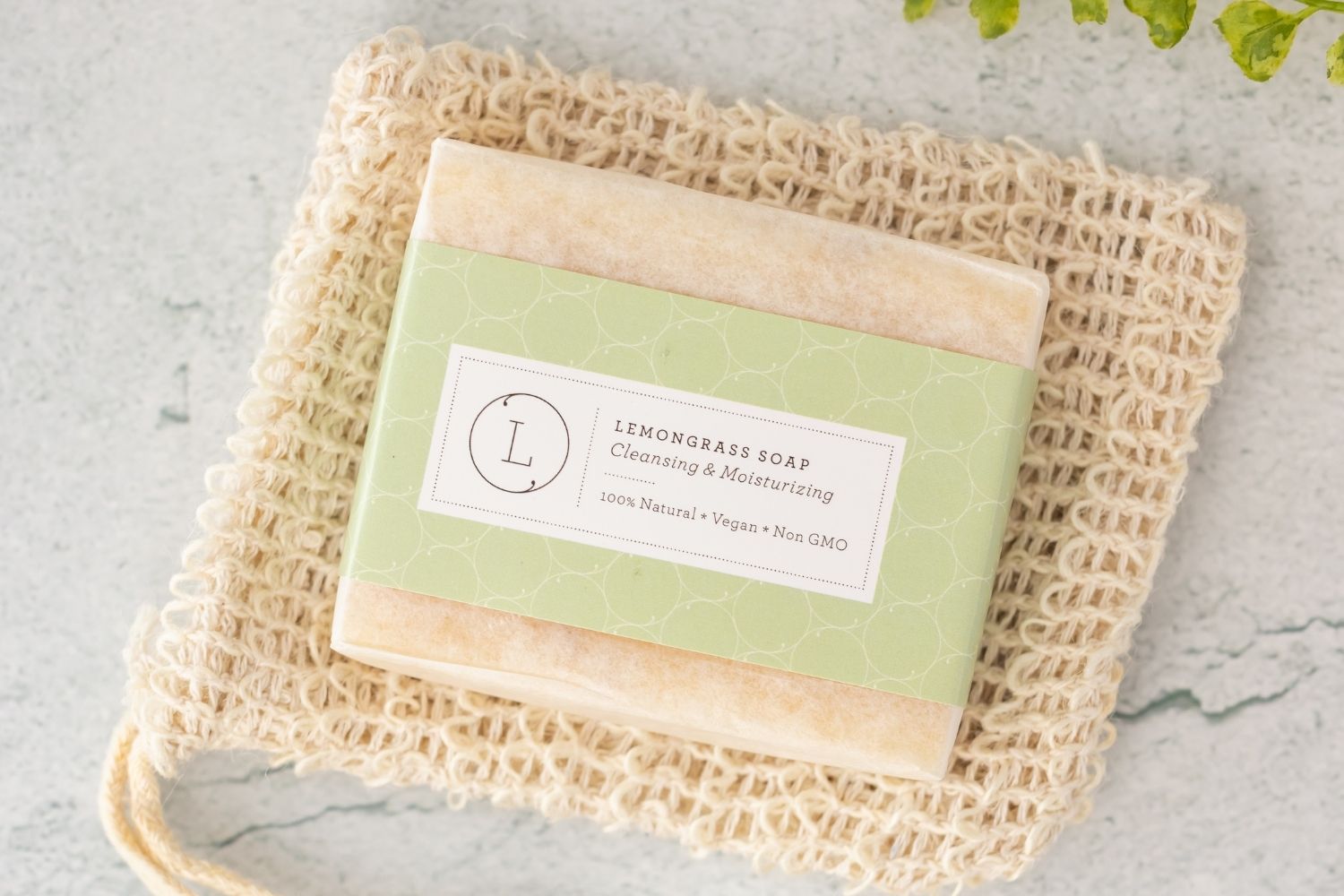 2 Pack Organic Lemongrass Soap Bar - Handmade Natural Body Soap for Dry & Sensitive Skin, Vegan & Cruelty-Free - Perfect for Gifts, Spa Day & Eco-Friendly Bathroom Routine