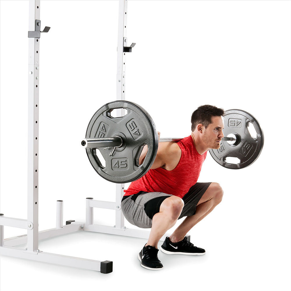 Marcy SM-5092 Power Cage and Weight Bench - Heavy Duty Home Gym Equipment for Strength Training & Workouts - Perfect for Home Fitness, Bodybuilding & CrossFit