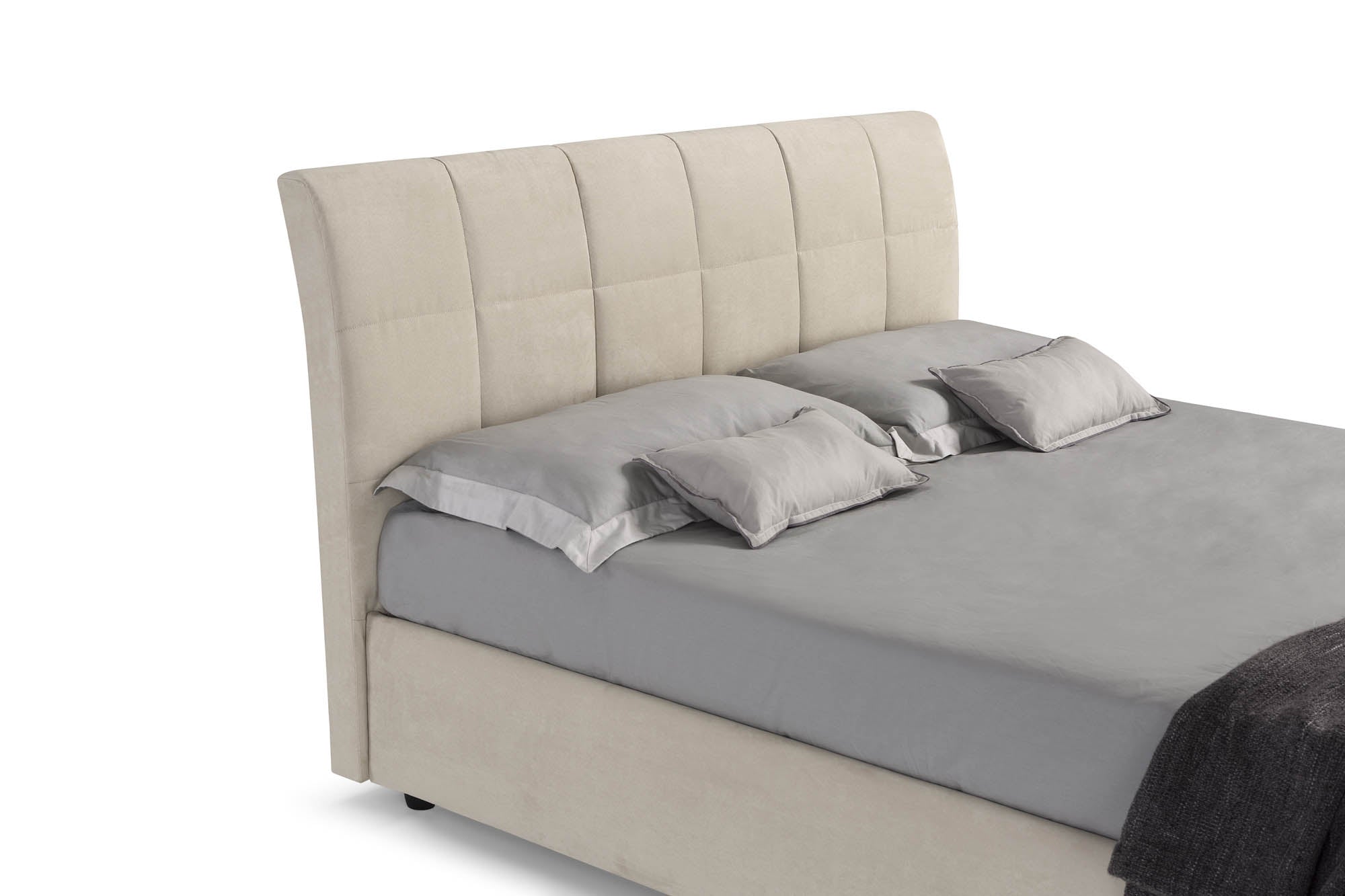 Novaluna Italy Berlino Bed - Premium Italian-Made Bed Frame for Modern Bedrooms | Perfect for Master Bedroom, Guest Room & Apartment