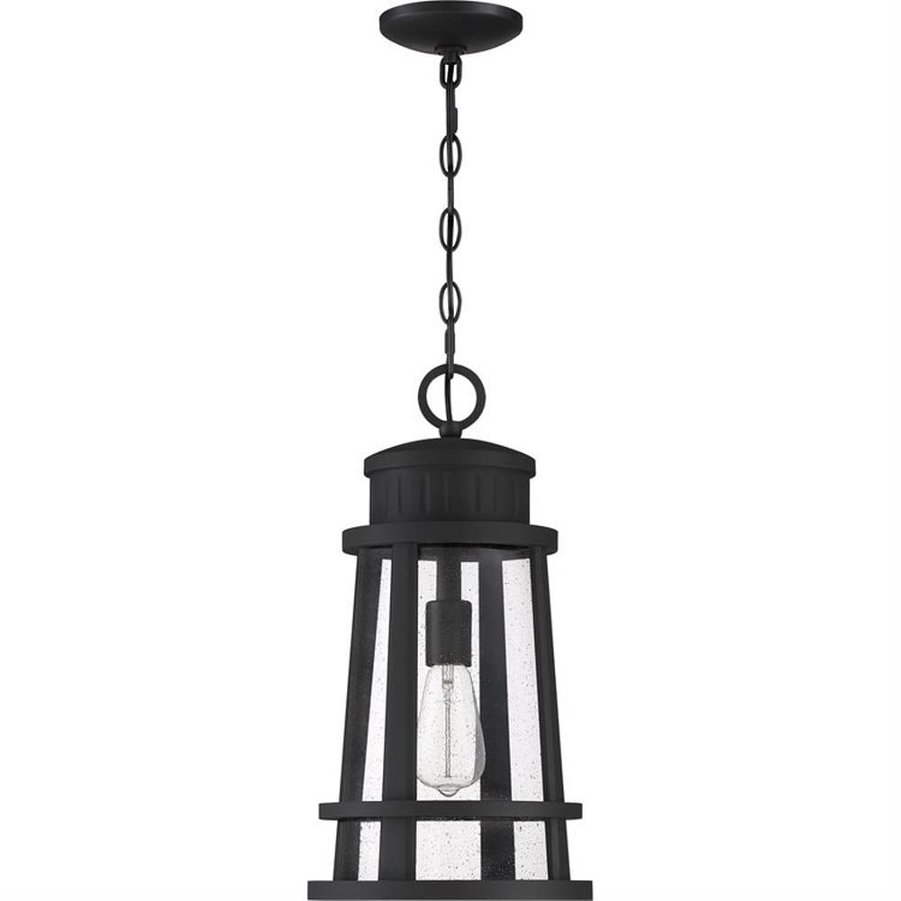 1 Light Outdoor Hanging Lantern - Transitional Style Porch Light with Weather-Resistant Finish (71-Bel-4352477) - Perfect for Patio, Garden, and Front Door Decor